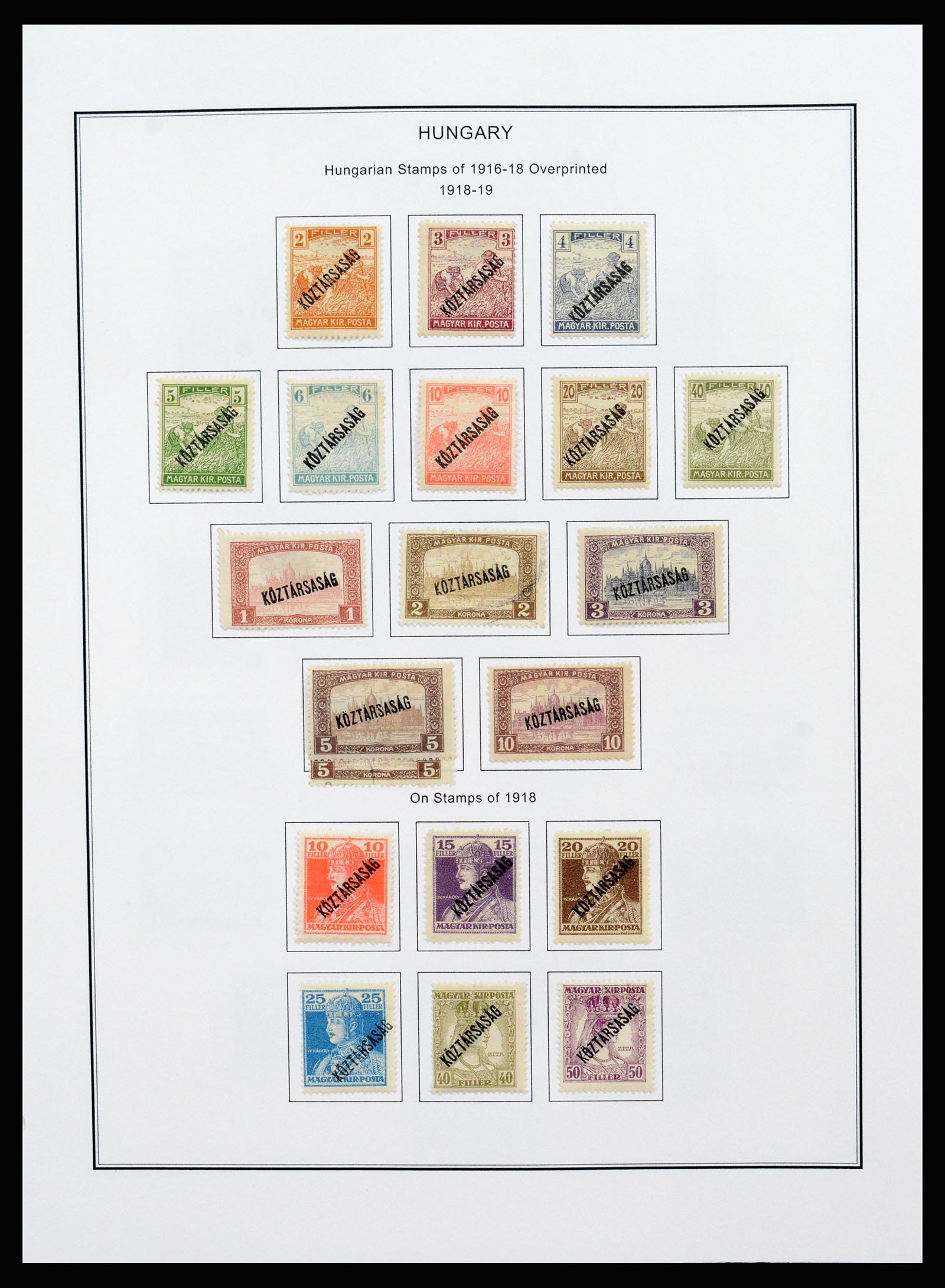 37226 028 - Postzegelverzameling 37226 Hongarije en gebieden 1871-1980.