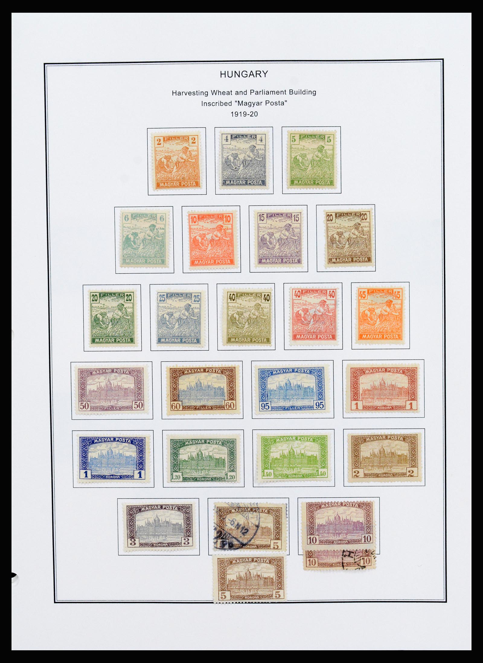 37226 030 - Postzegelverzameling 37226 Hongarije en gebieden 1871-1980.
