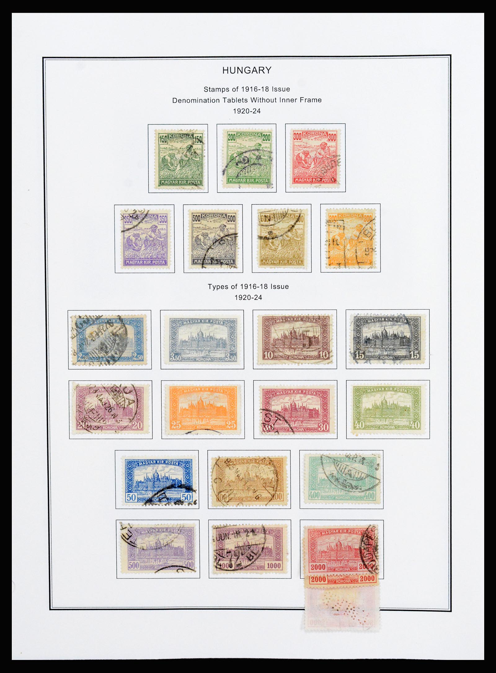 37226 040 - Postzegelverzameling 37226 Hongarije en gebieden 1871-1980.