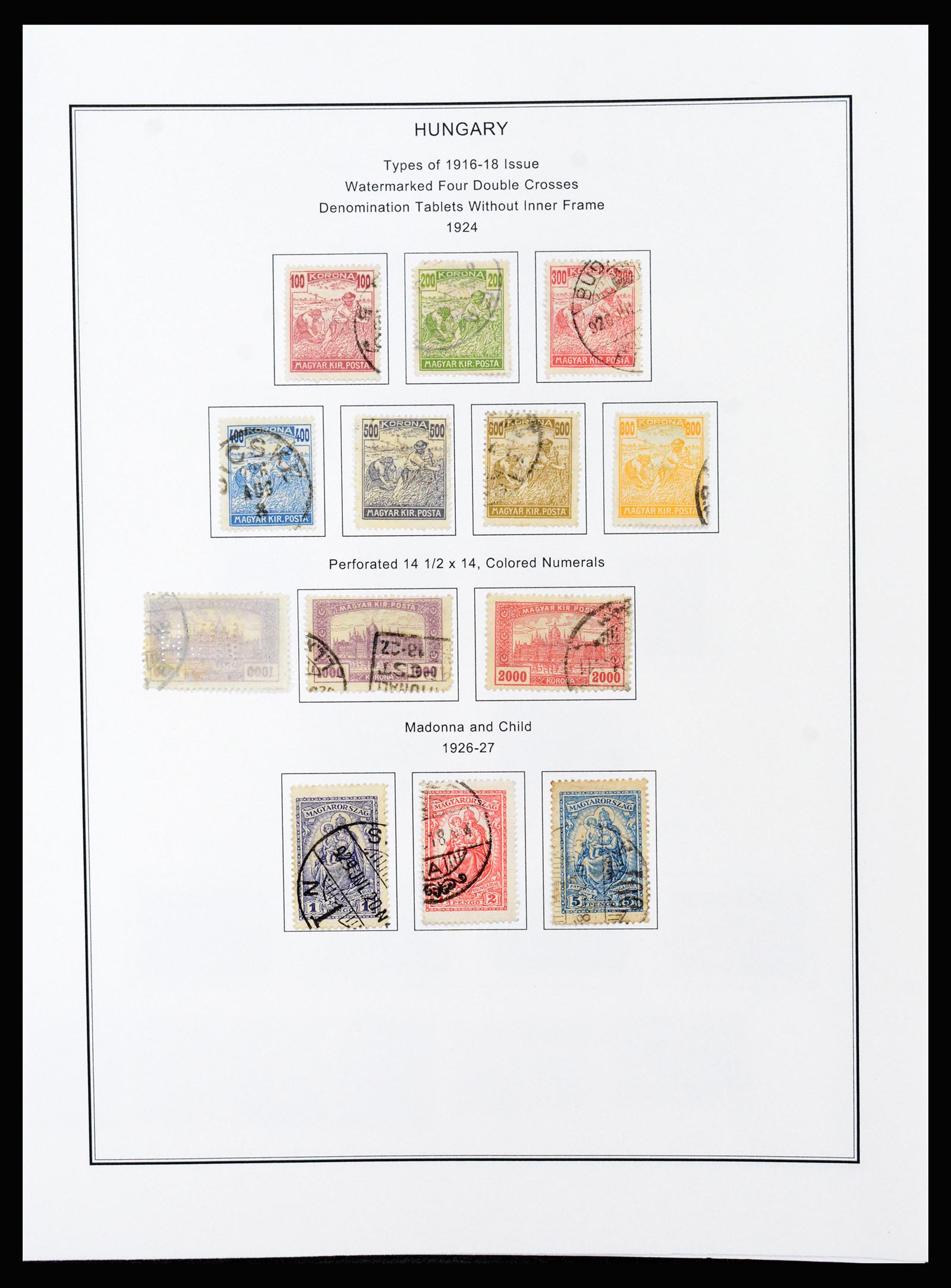 37226 042 - Postzegelverzameling 37226 Hongarije en gebieden 1871-1980.