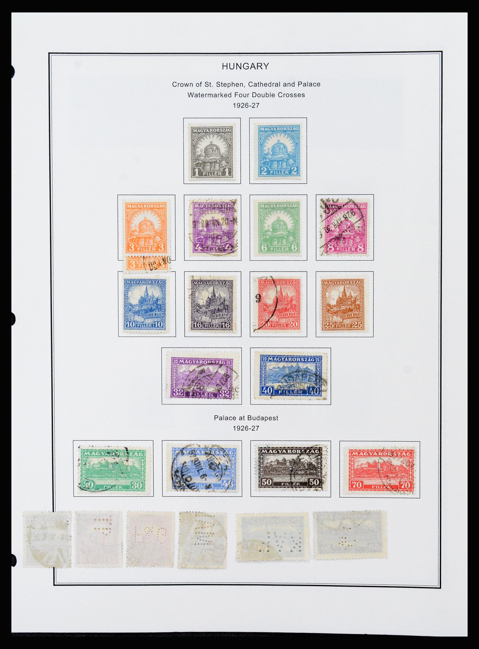 37226 043 - Postzegelverzameling 37226 Hongarije en gebieden 1871-1980.
