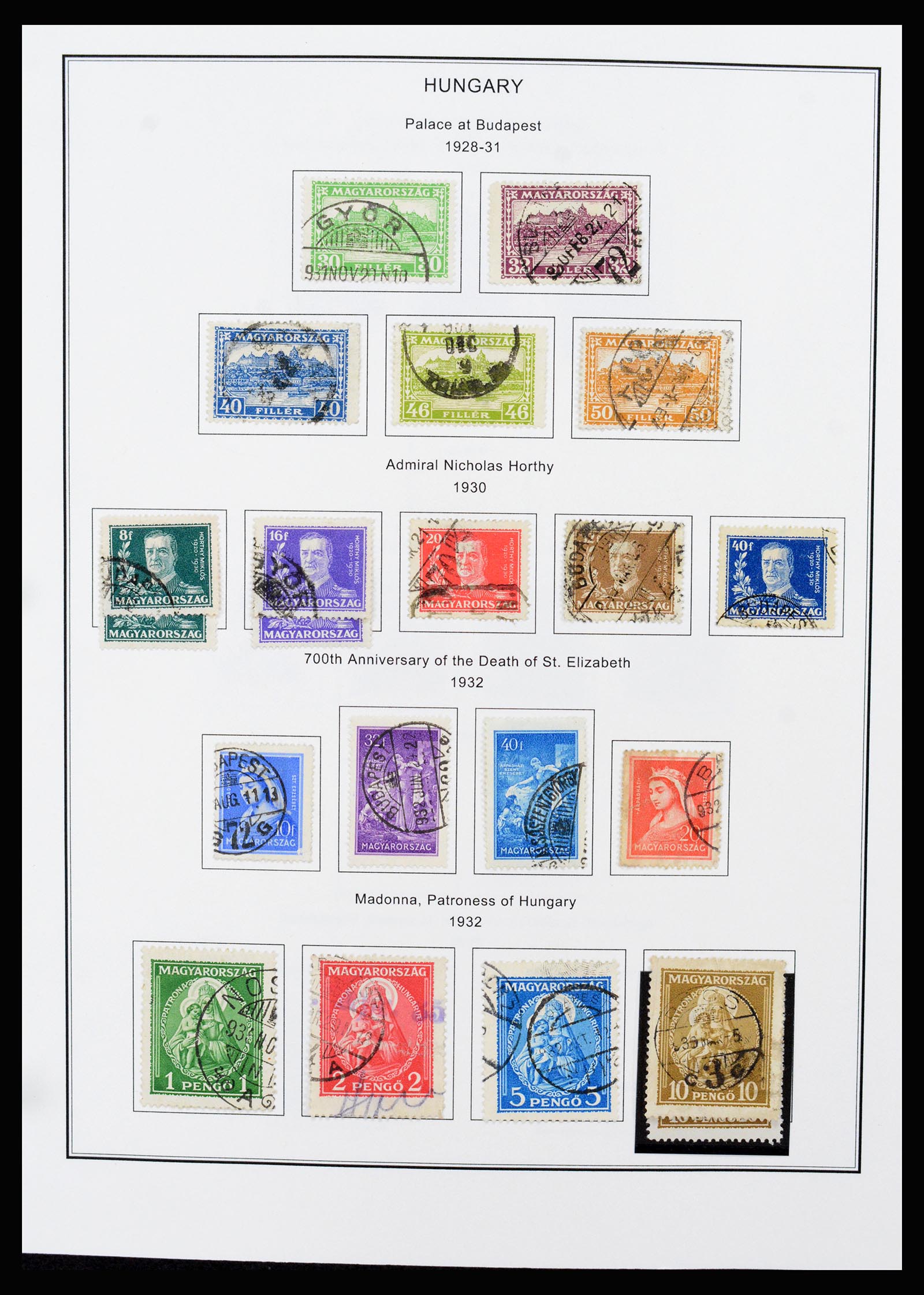 37226 046 - Postzegelverzameling 37226 Hongarije en gebieden 1871-1980.