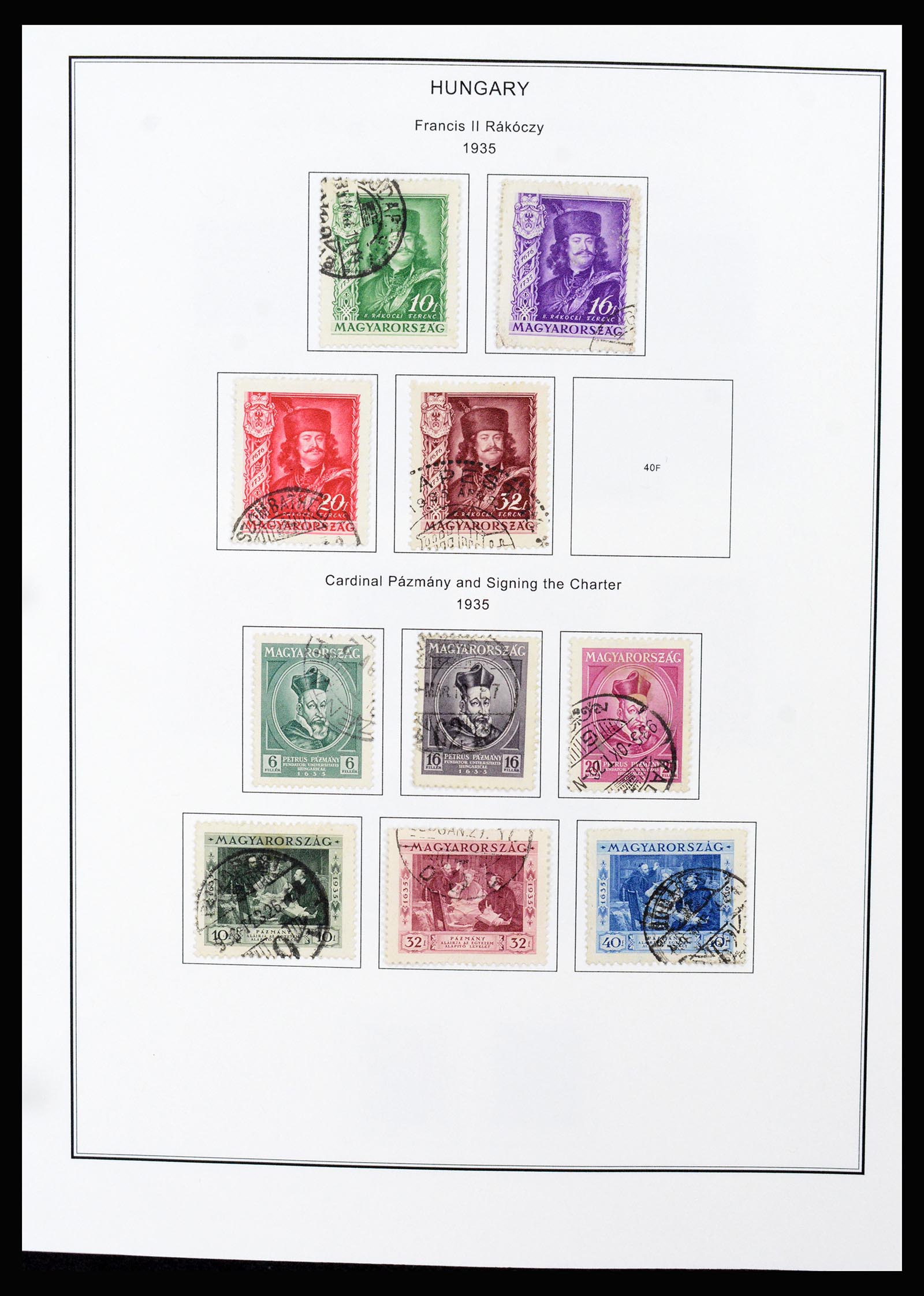 37226 050 - Postzegelverzameling 37226 Hongarije en gebieden 1871-1980.