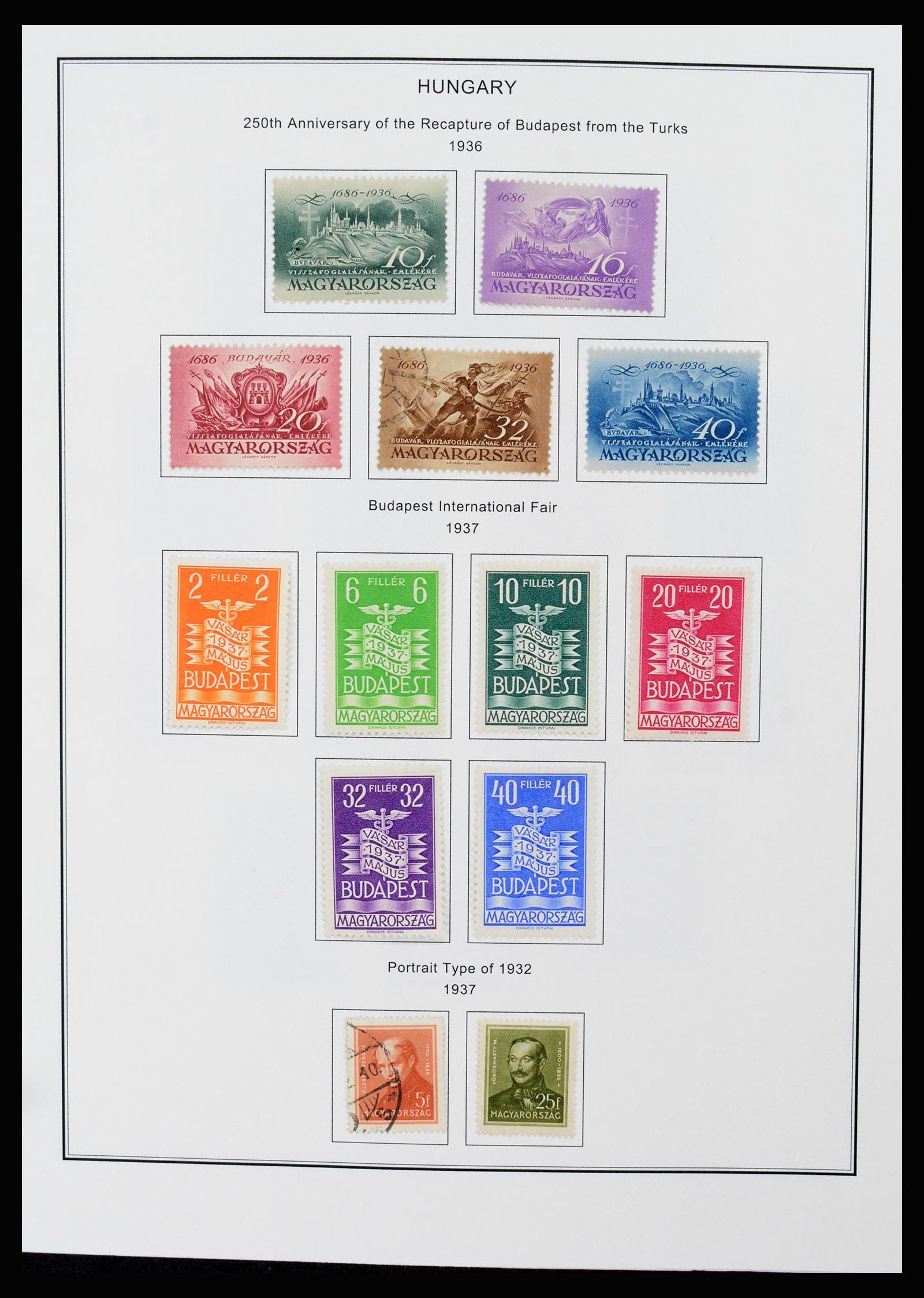 37226 052 - Postzegelverzameling 37226 Hongarije en gebieden 1871-1980.