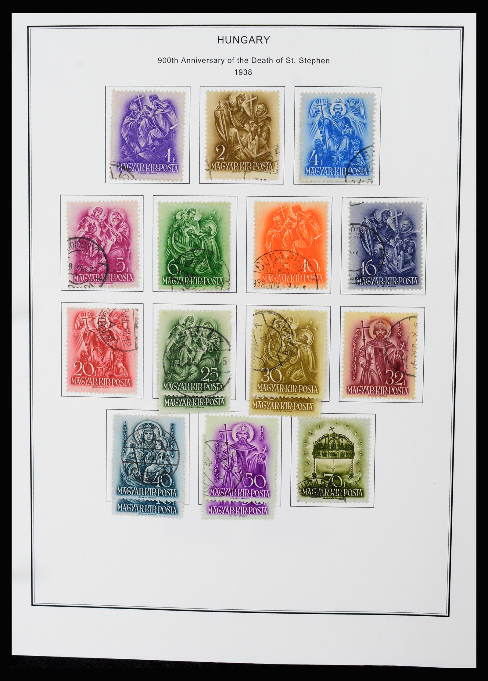37226 054 - Postzegelverzameling 37226 Hongarije en gebieden 1871-1980.