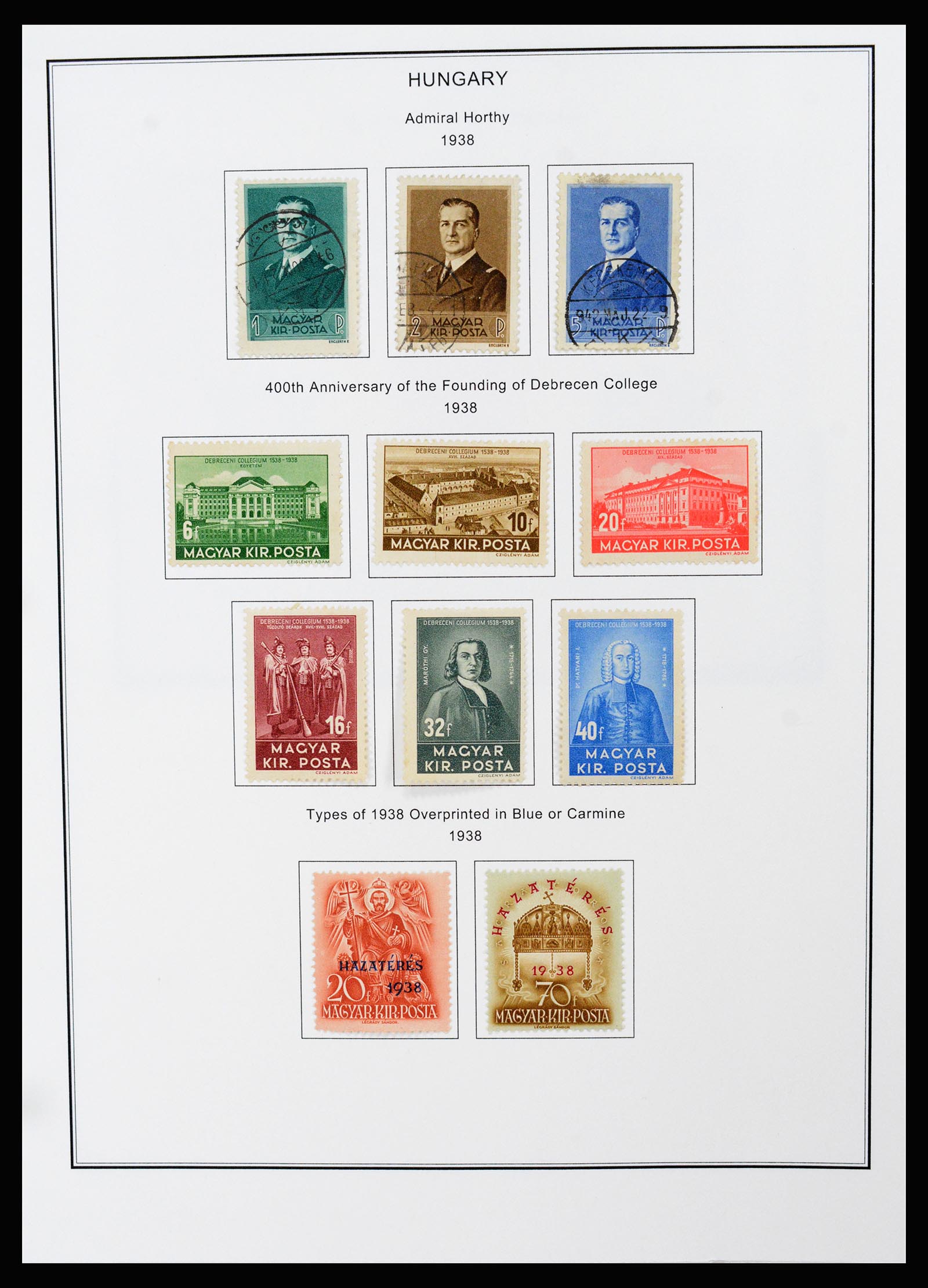 37226 055 - Postzegelverzameling 37226 Hongarije en gebieden 1871-1980.