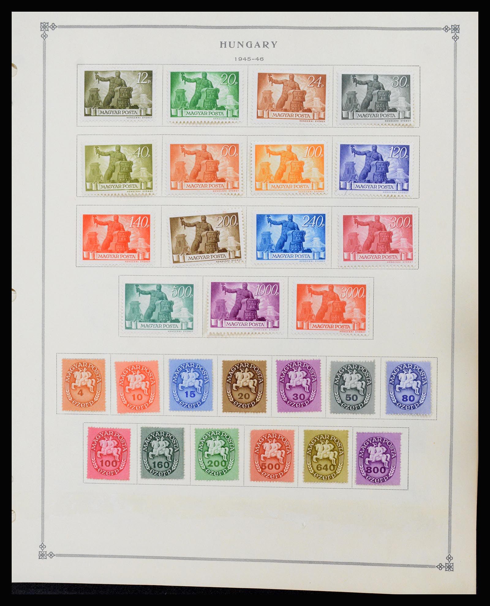 37226 063 - Postzegelverzameling 37226 Hongarije en gebieden 1871-1980.