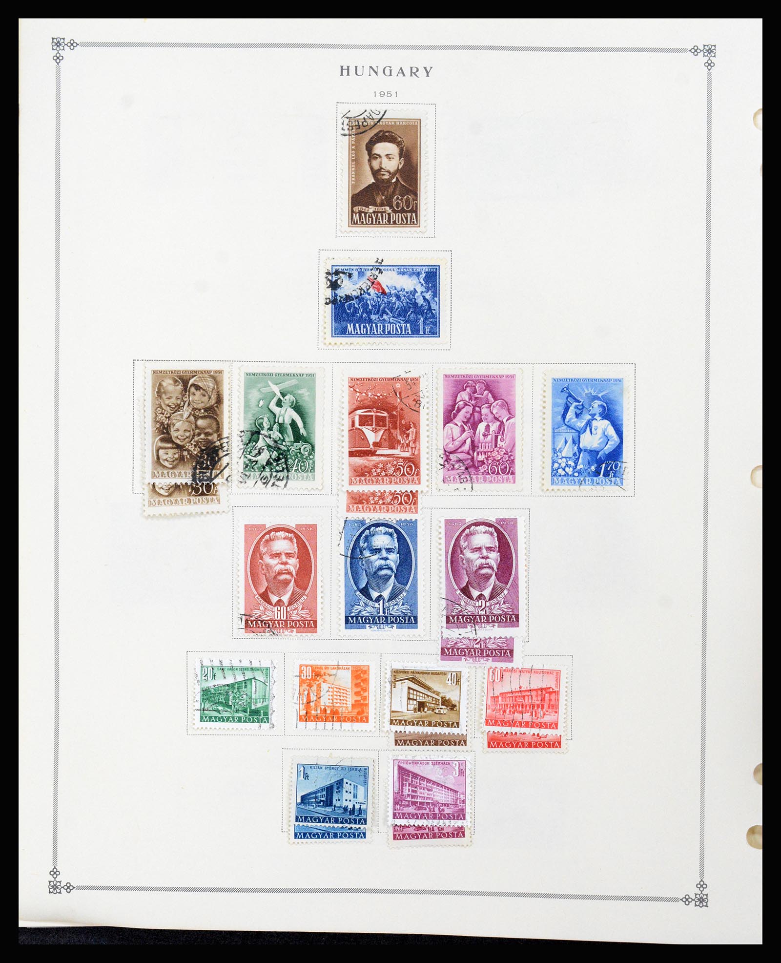 37226 073 - Postzegelverzameling 37226 Hongarije en gebieden 1871-1980.