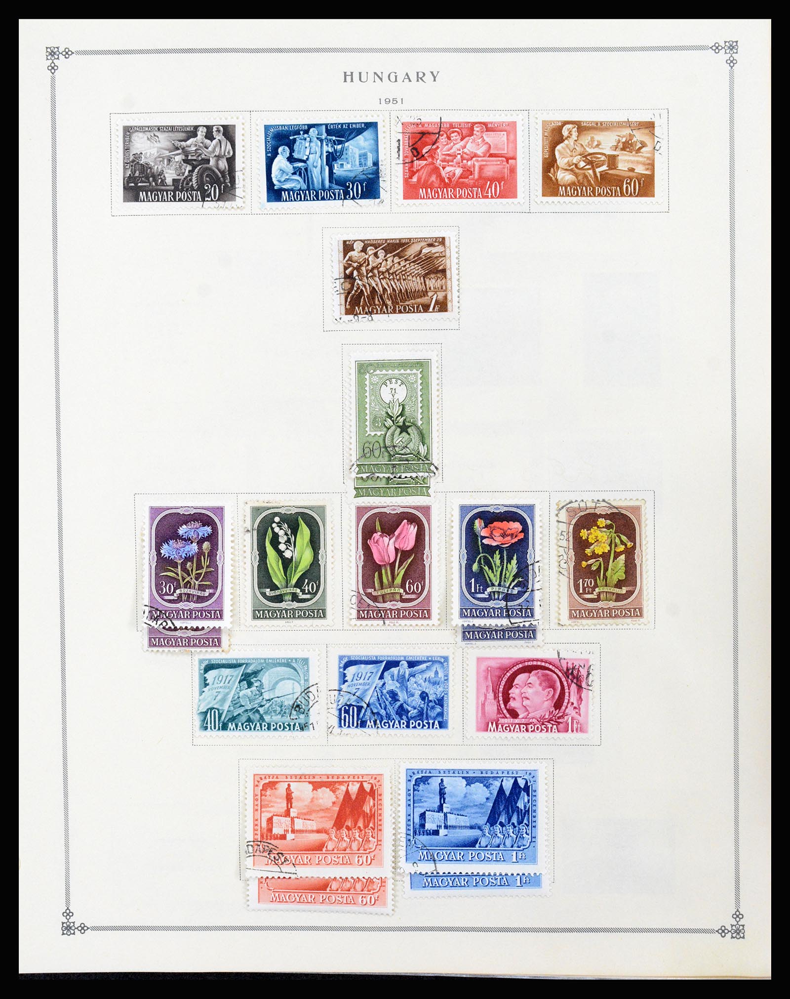 37226 074 - Postzegelverzameling 37226 Hongarije en gebieden 1871-1980.