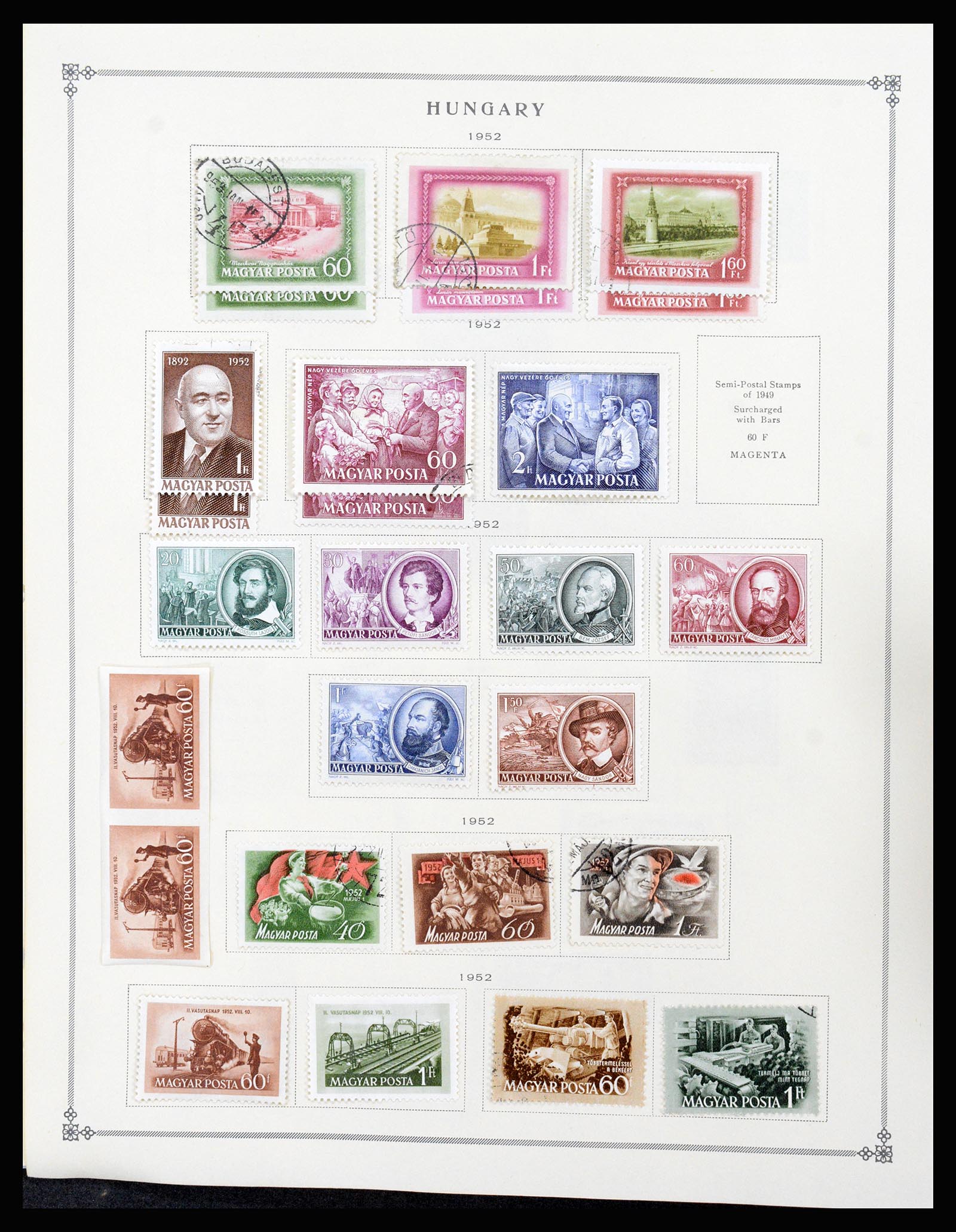 37226 075 - Postzegelverzameling 37226 Hongarije en gebieden 1871-1980.