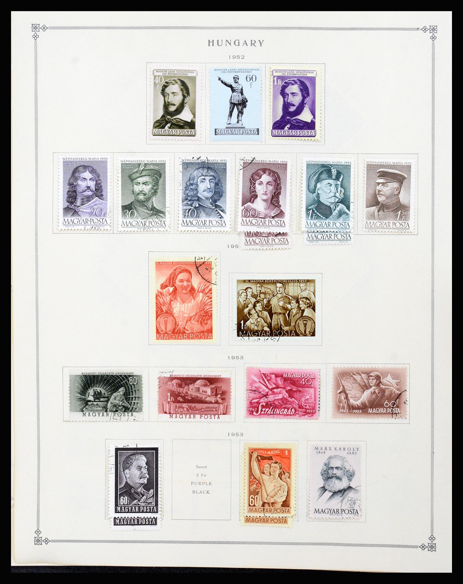 37226 077 - Postzegelverzameling 37226 Hongarije en gebieden 1871-1980.