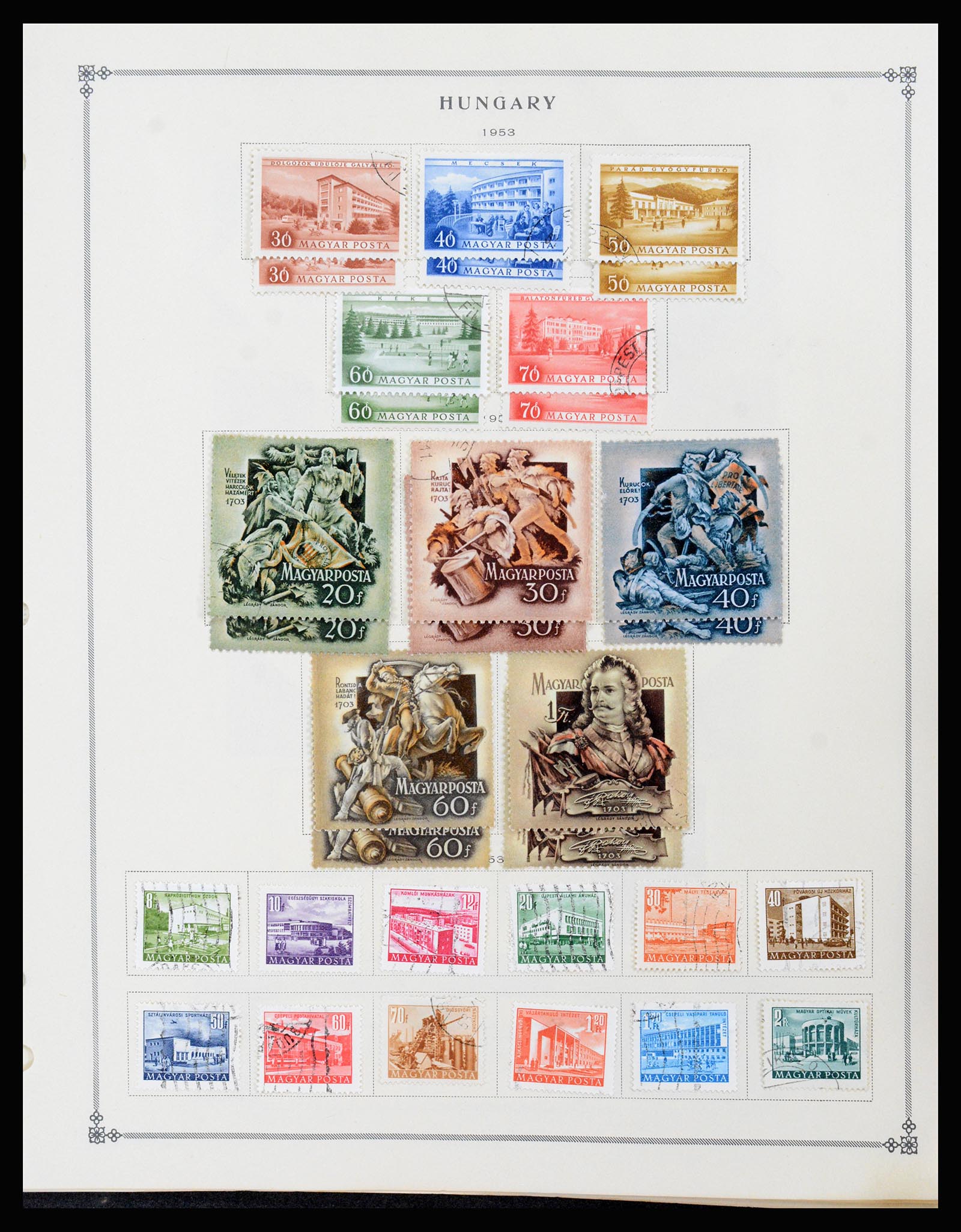 37226 078 - Postzegelverzameling 37226 Hongarije en gebieden 1871-1980.