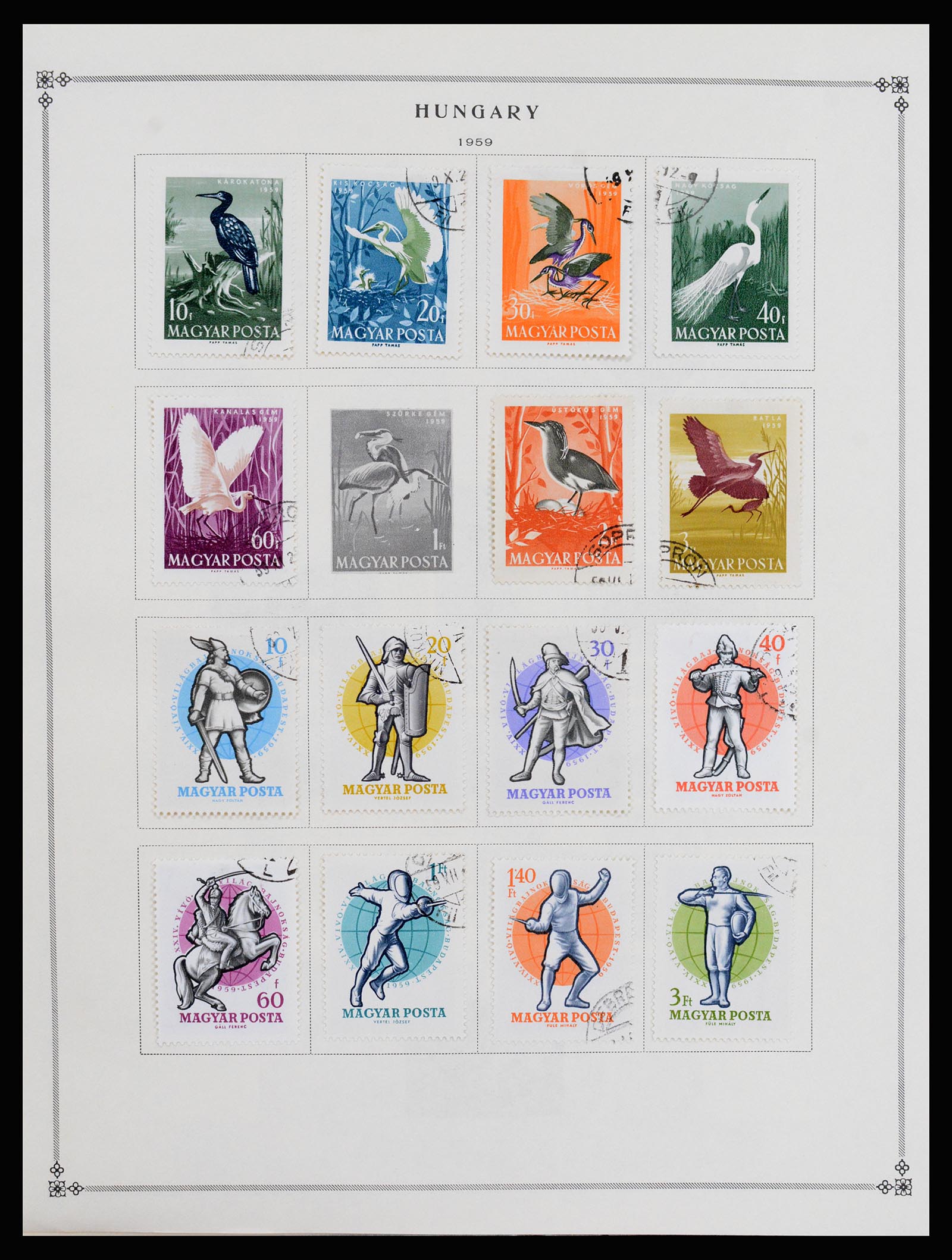 37226 095 - Postzegelverzameling 37226 Hongarije en gebieden 1871-1980.