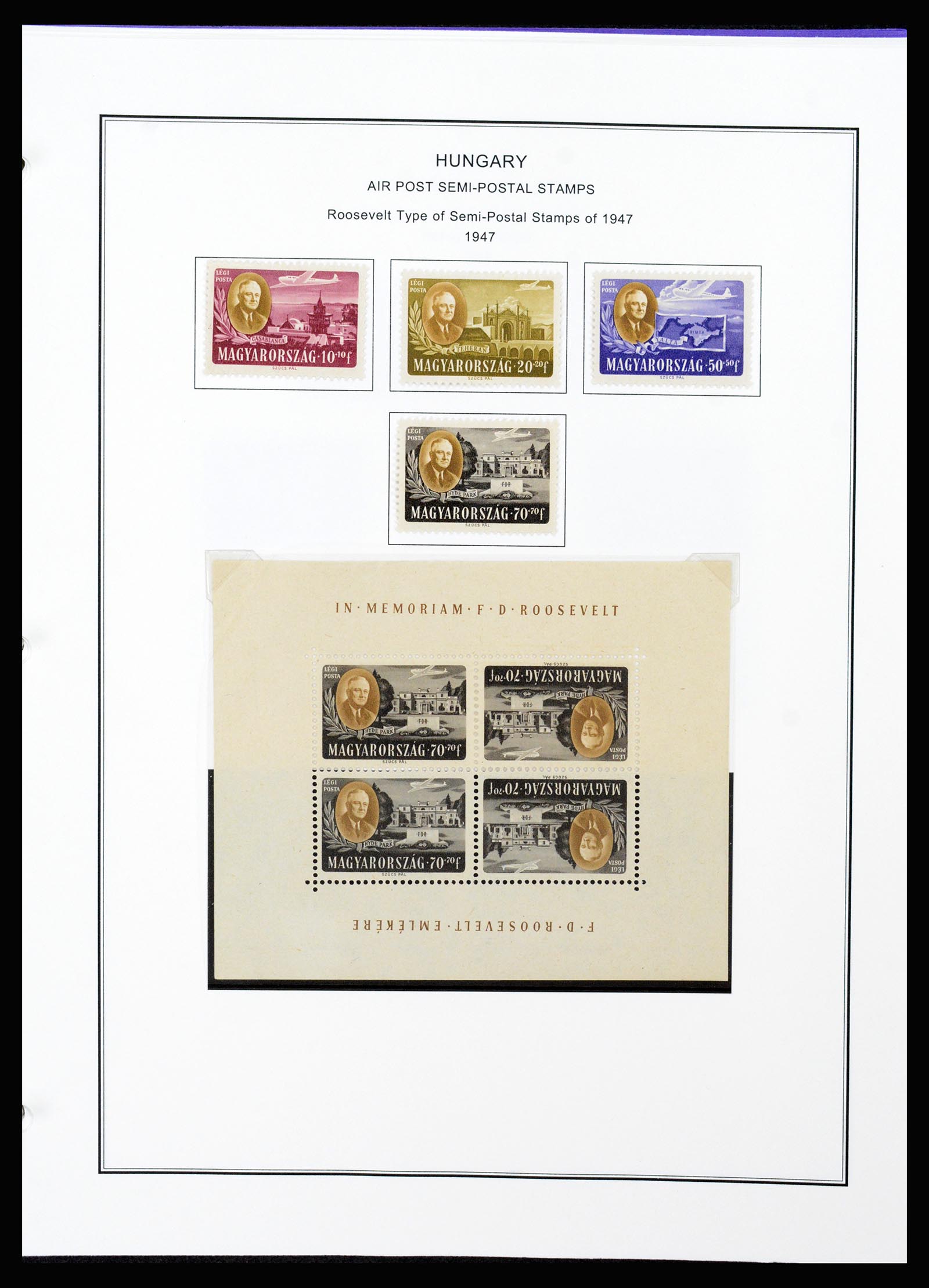 37226 250 - Postzegelverzameling 37226 Hongarije en gebieden 1871-1980.