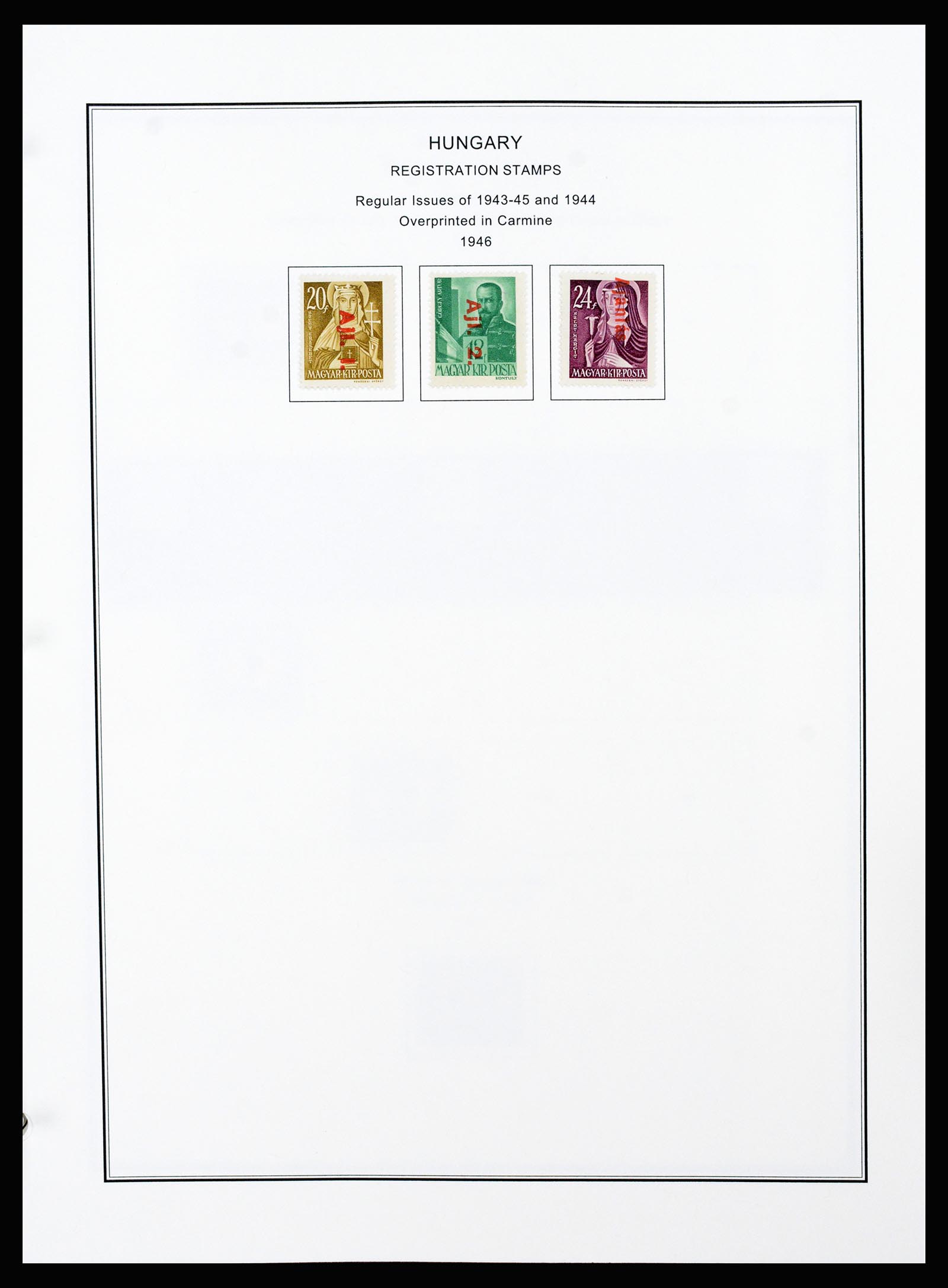 37226 256 - Postzegelverzameling 37226 Hongarije en gebieden 1871-1980.