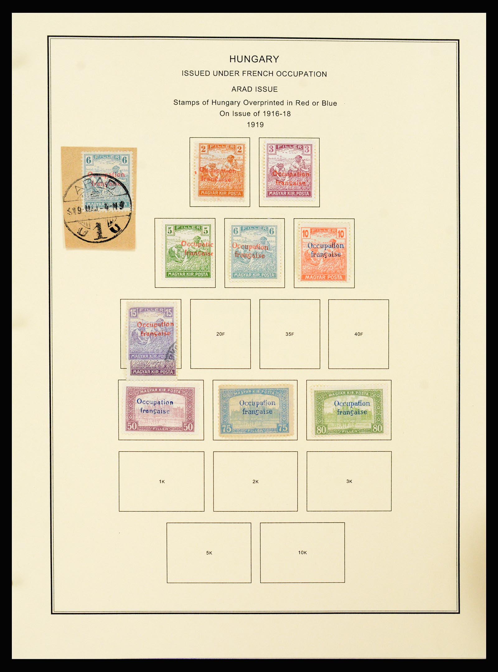 37226 282 - Postzegelverzameling 37226 Hongarije en gebieden 1871-1980.
