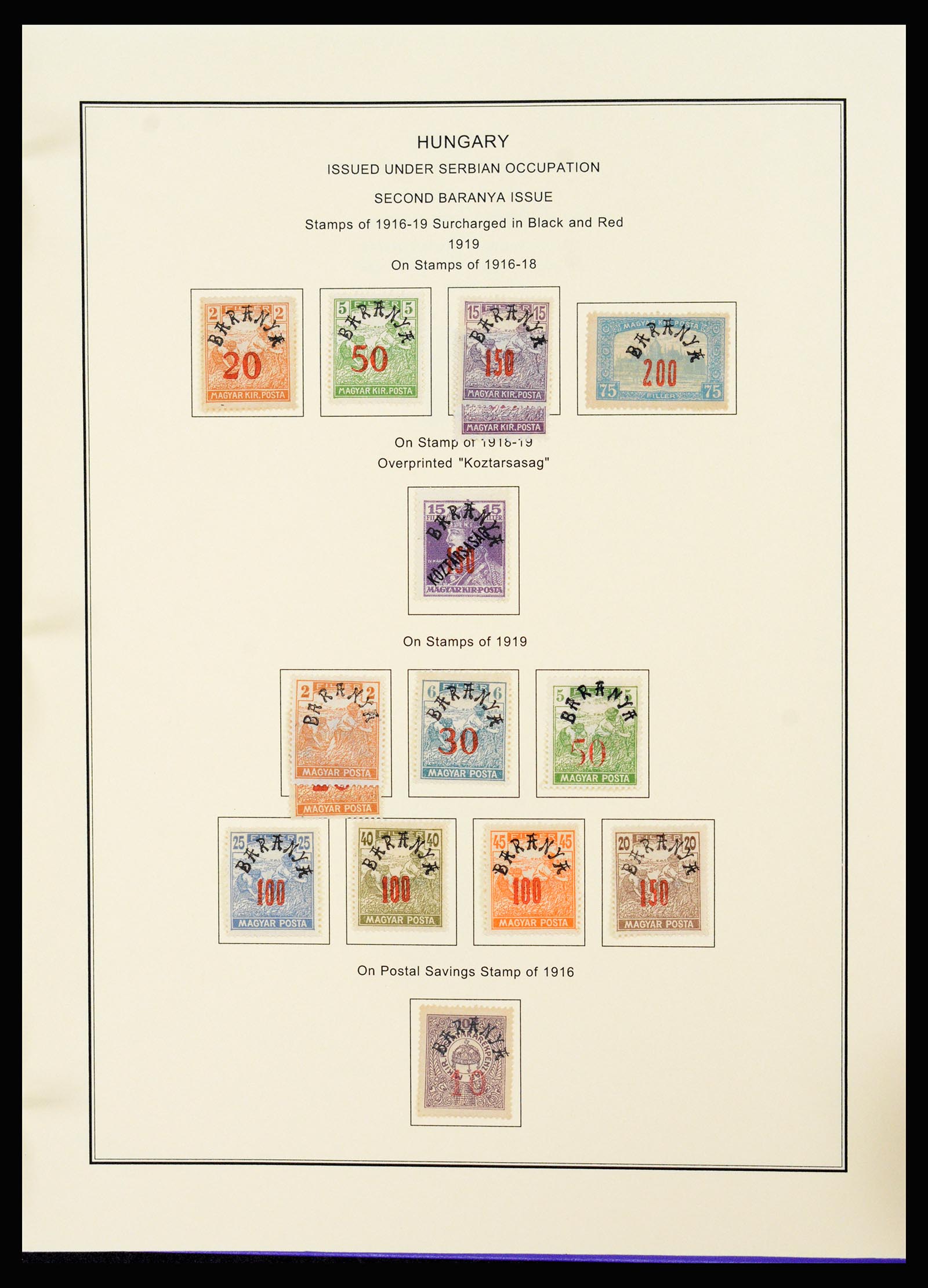 37226 313 - Postzegelverzameling 37226 Hongarije en gebieden 1871-1980.