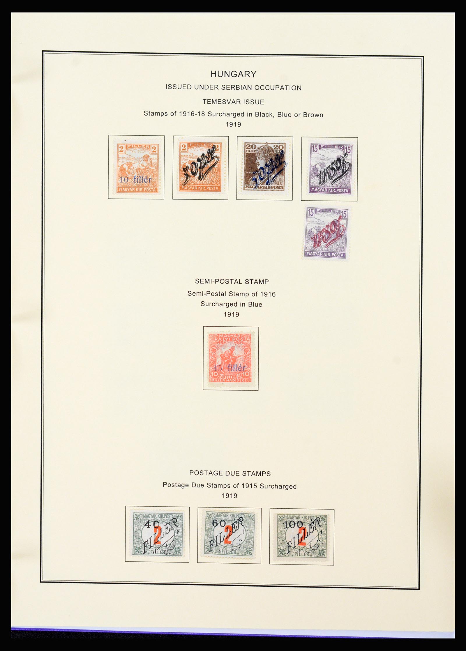 37226 315 - Postzegelverzameling 37226 Hongarije en gebieden 1871-1980.