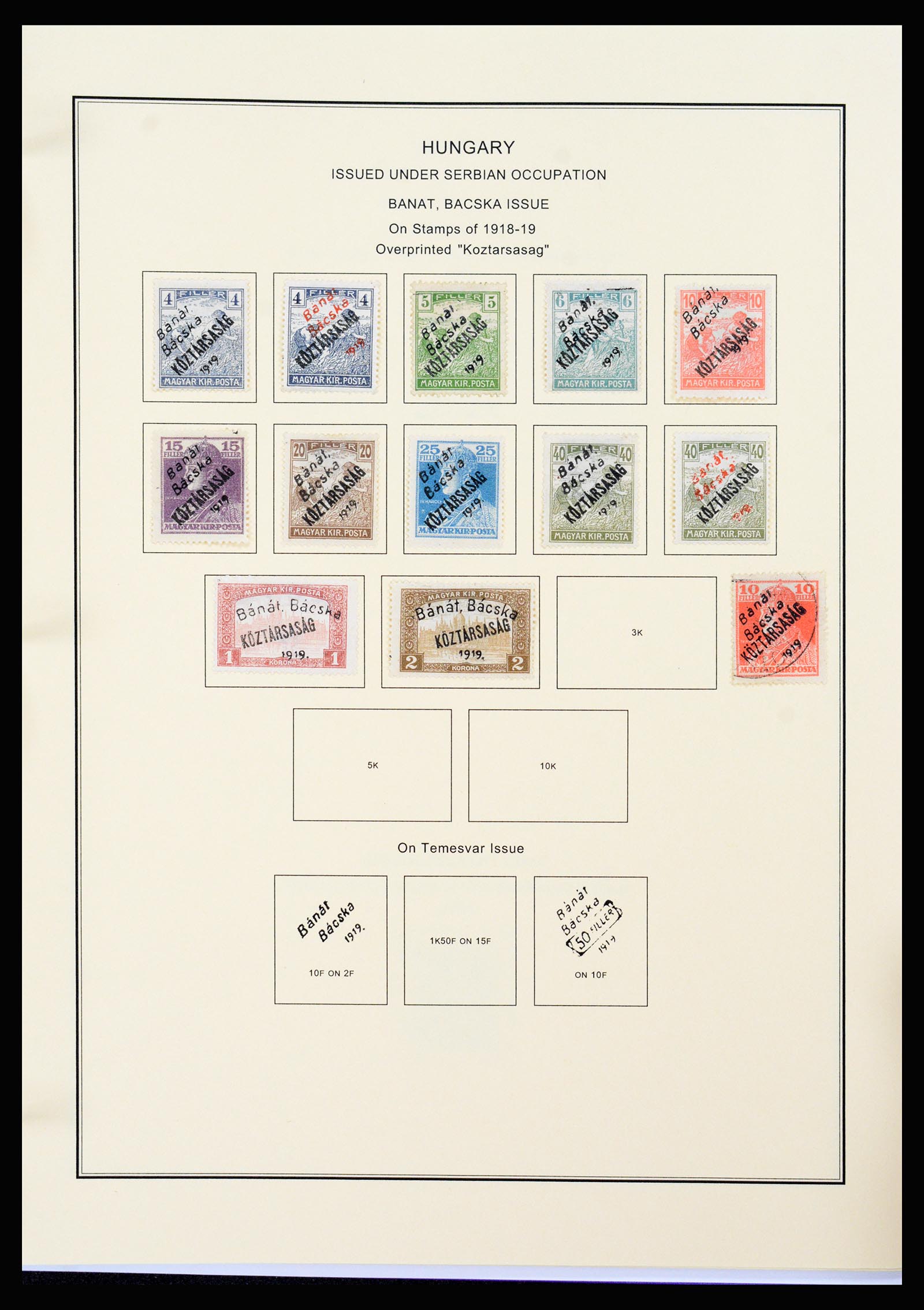 37226 318 - Postzegelverzameling 37226 Hongarije en gebieden 1871-1980.