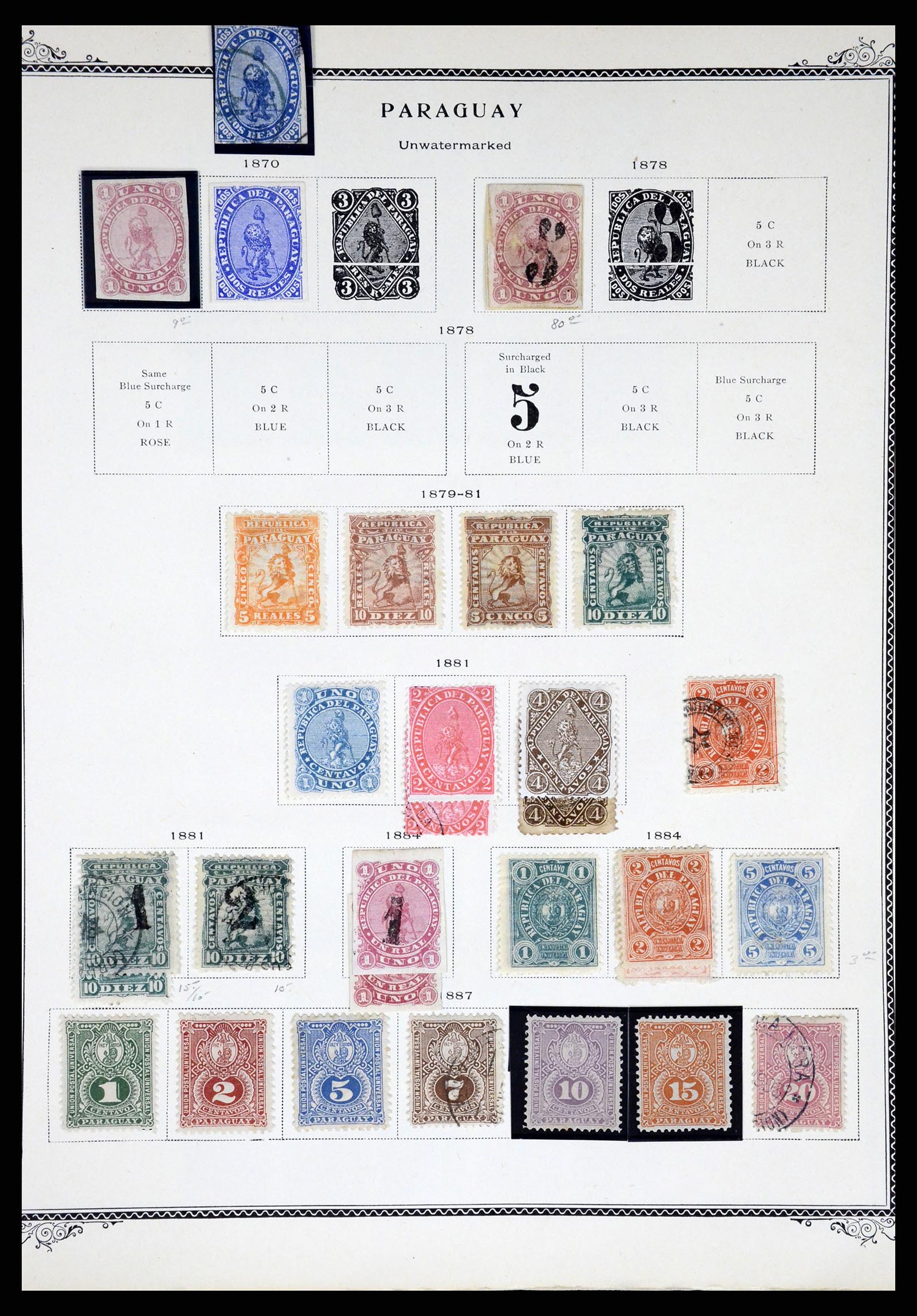 37227 003 - Postzegelverzameling 37227 Paraguay 1870-2000.
