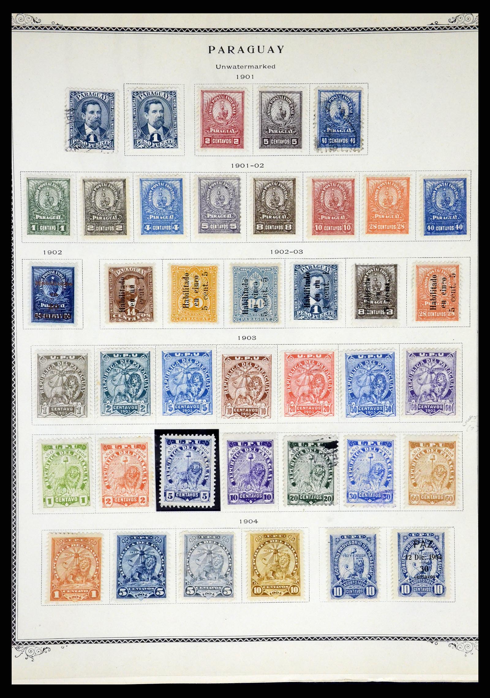 37227 008 - Stamp collection 37227 Paraguay 1870-2000.