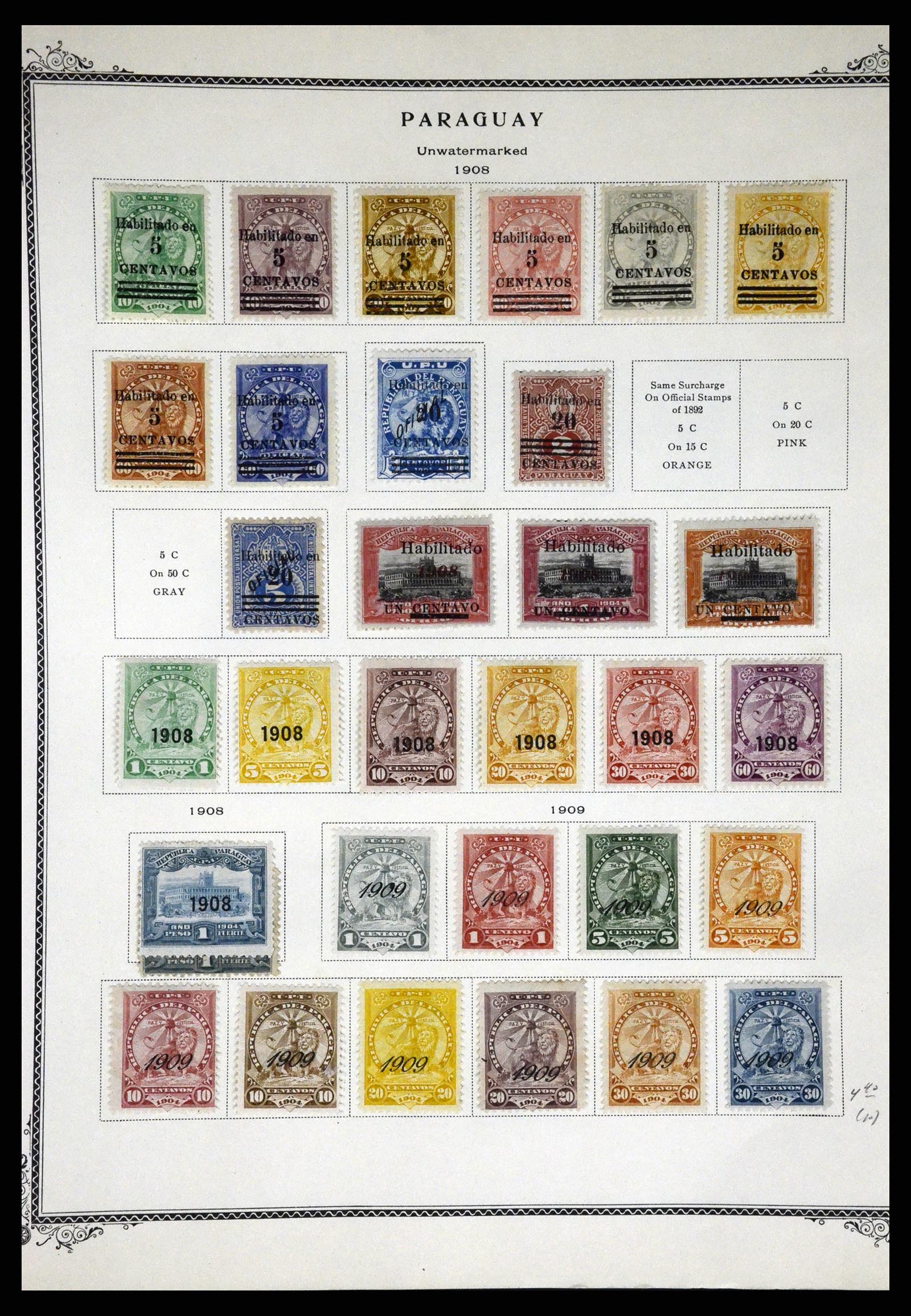 37227 014 - Stamp collection 37227 Paraguay 1870-2000.