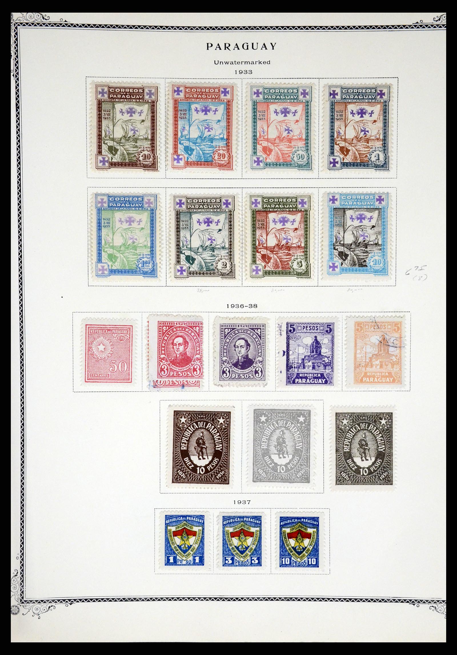 37227 028 - Postzegelverzameling 37227 Paraguay 1870-2000.