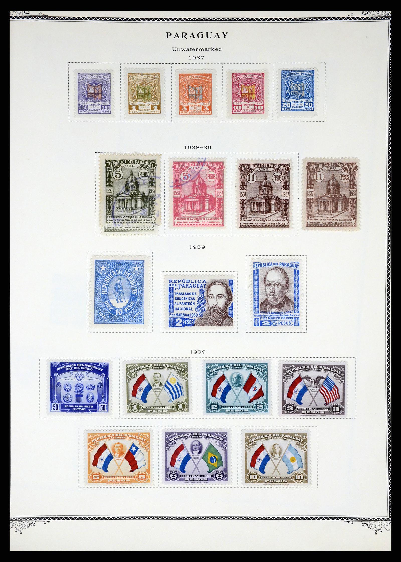 37227 033 - Postzegelverzameling 37227 Paraguay 1870-2000.