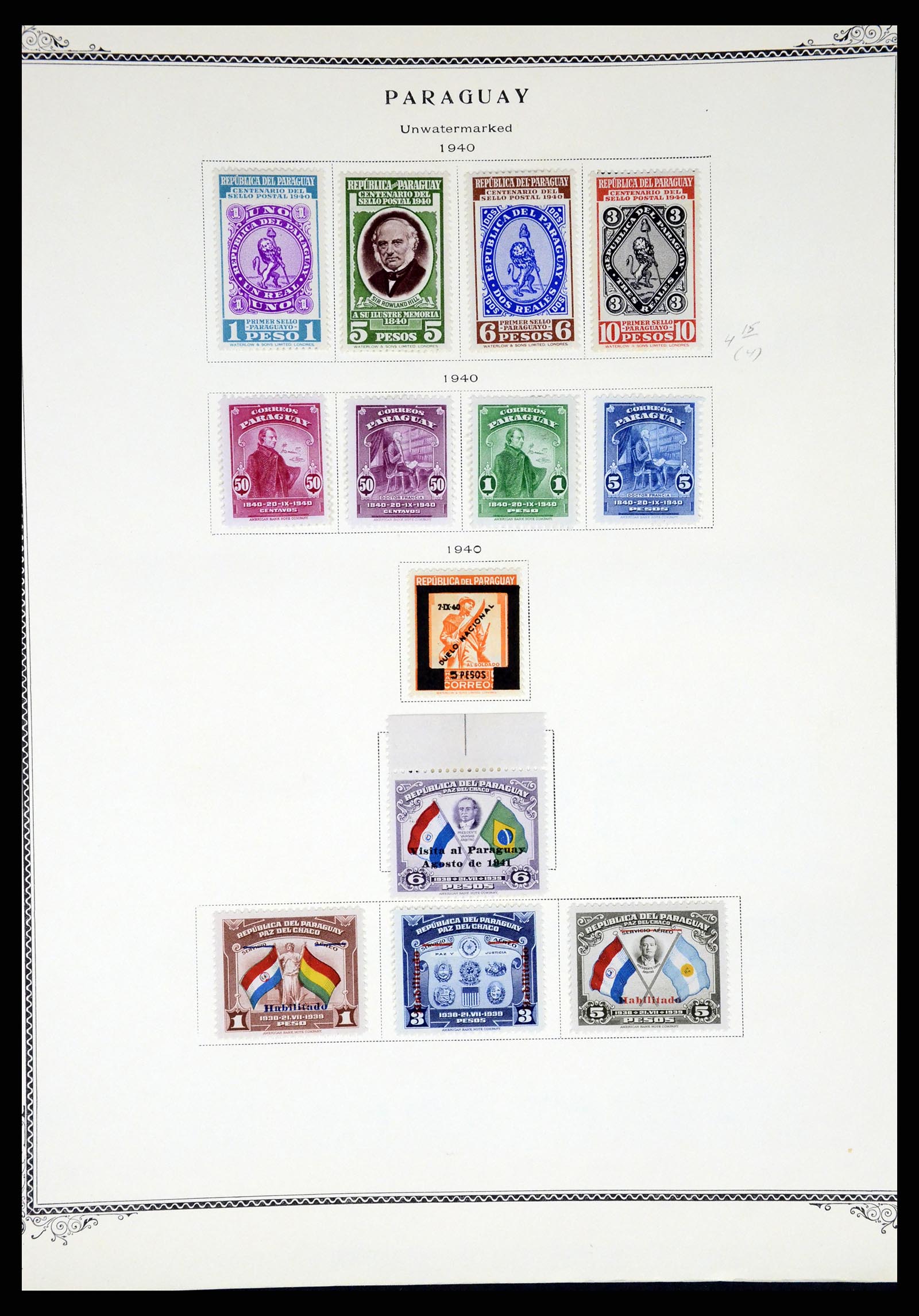 37227 036 - Postzegelverzameling 37227 Paraguay 1870-2000.