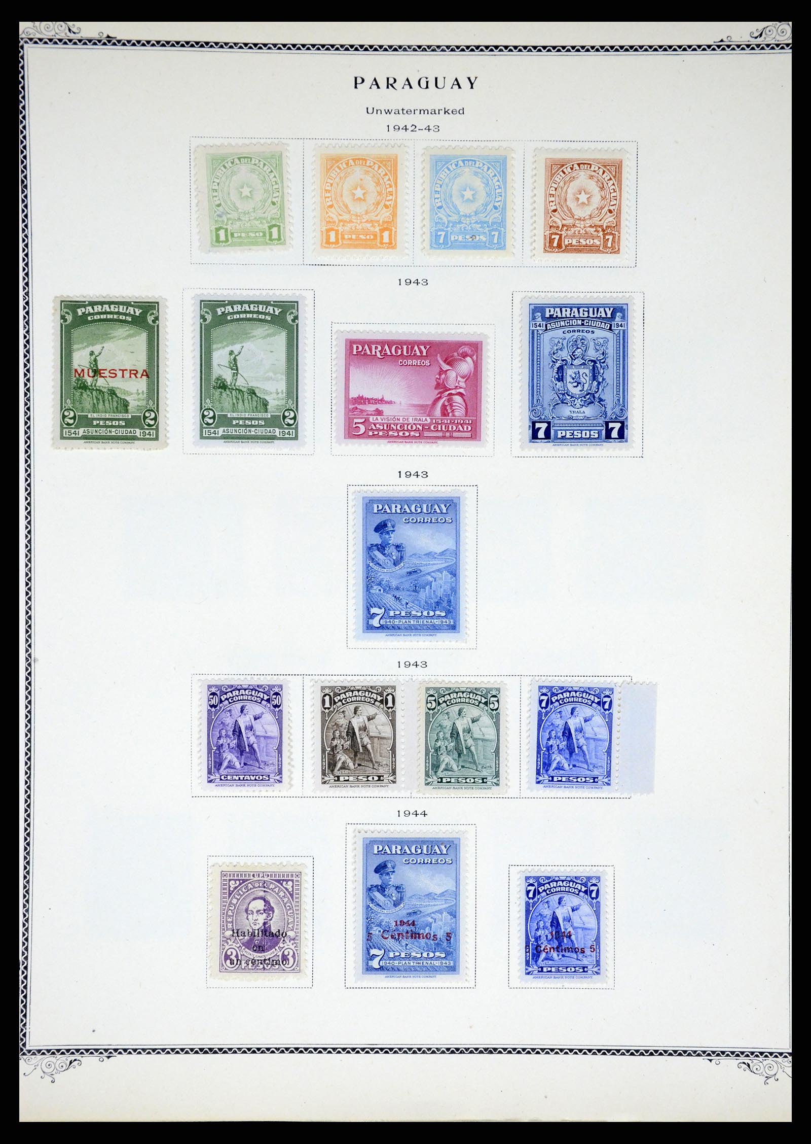 37227 039 - Postzegelverzameling 37227 Paraguay 1870-2000.