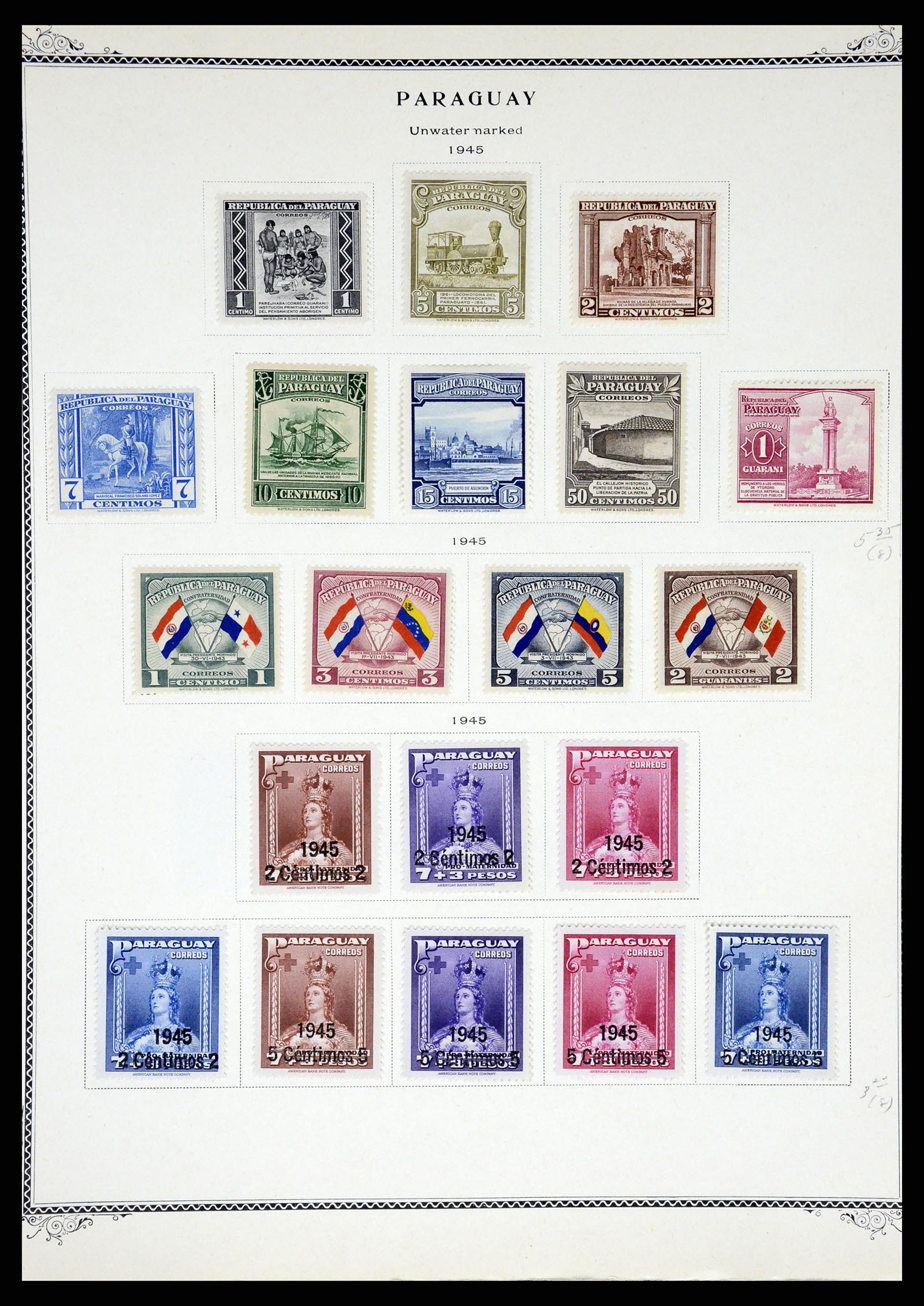 37227 040 - Postzegelverzameling 37227 Paraguay 1870-2000.