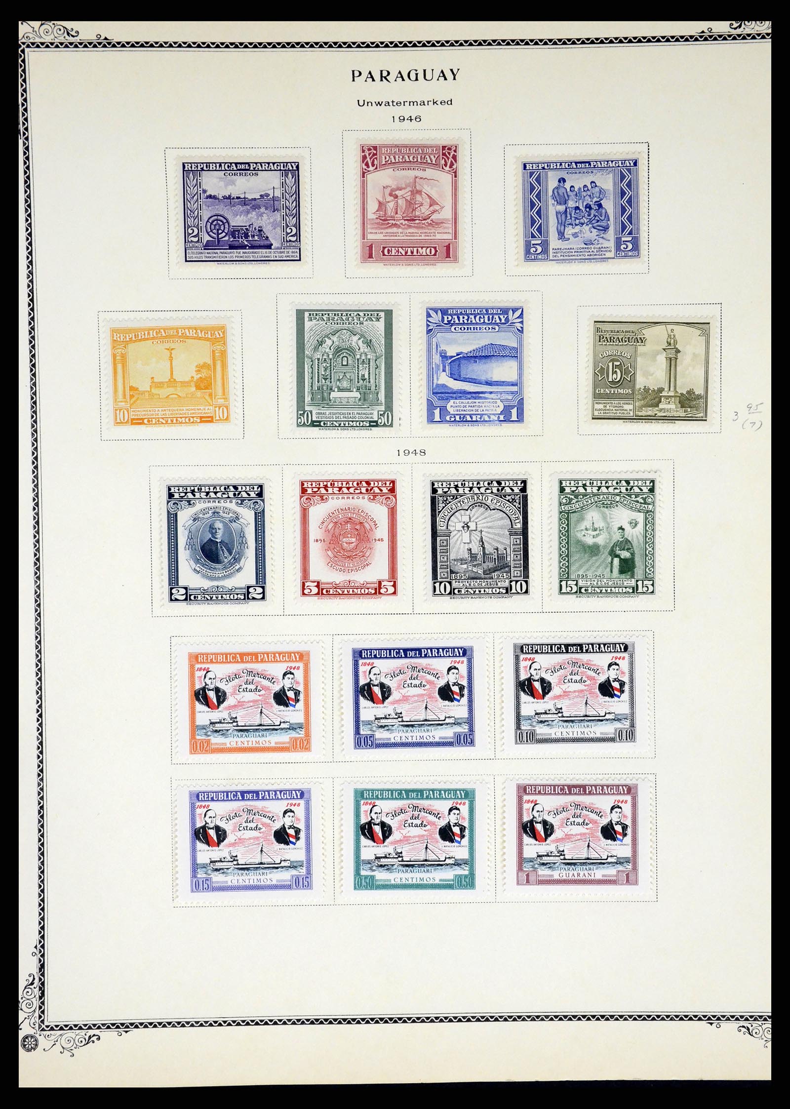 37227 044 - Postzegelverzameling 37227 Paraguay 1870-2000.