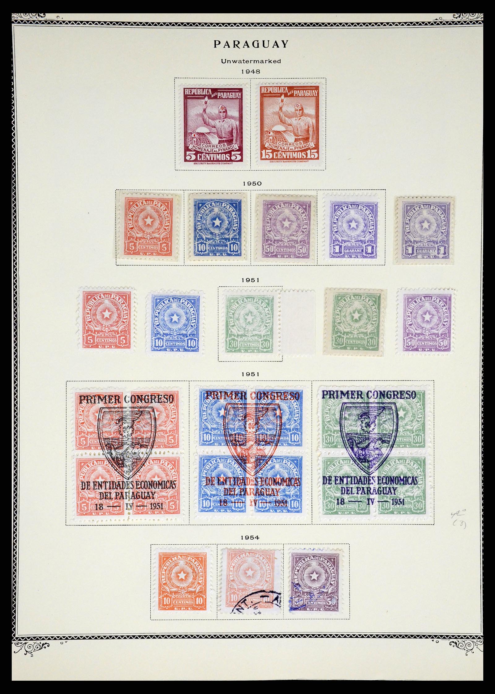 37227 046 - Postzegelverzameling 37227 Paraguay 1870-2000.