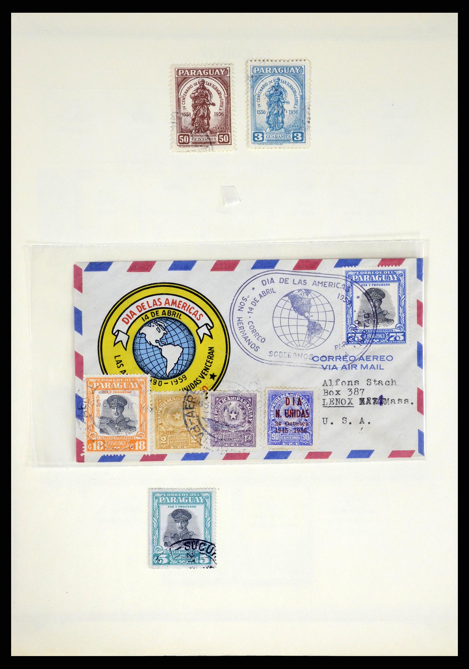 37227 054 - Postzegelverzameling 37227 Paraguay 1870-2000.