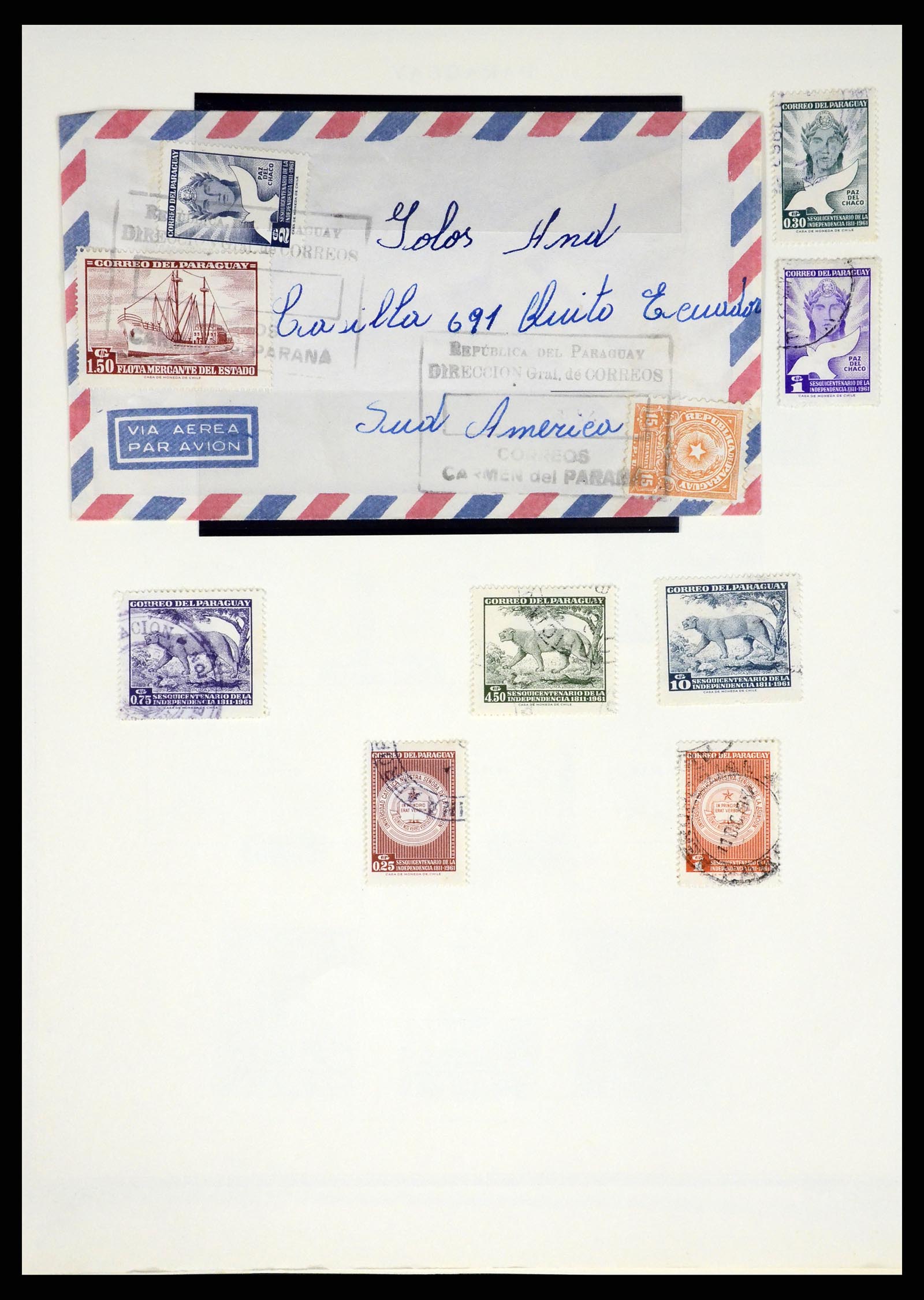 37227 064 - Stamp collection 37227 Paraguay 1870-2000.