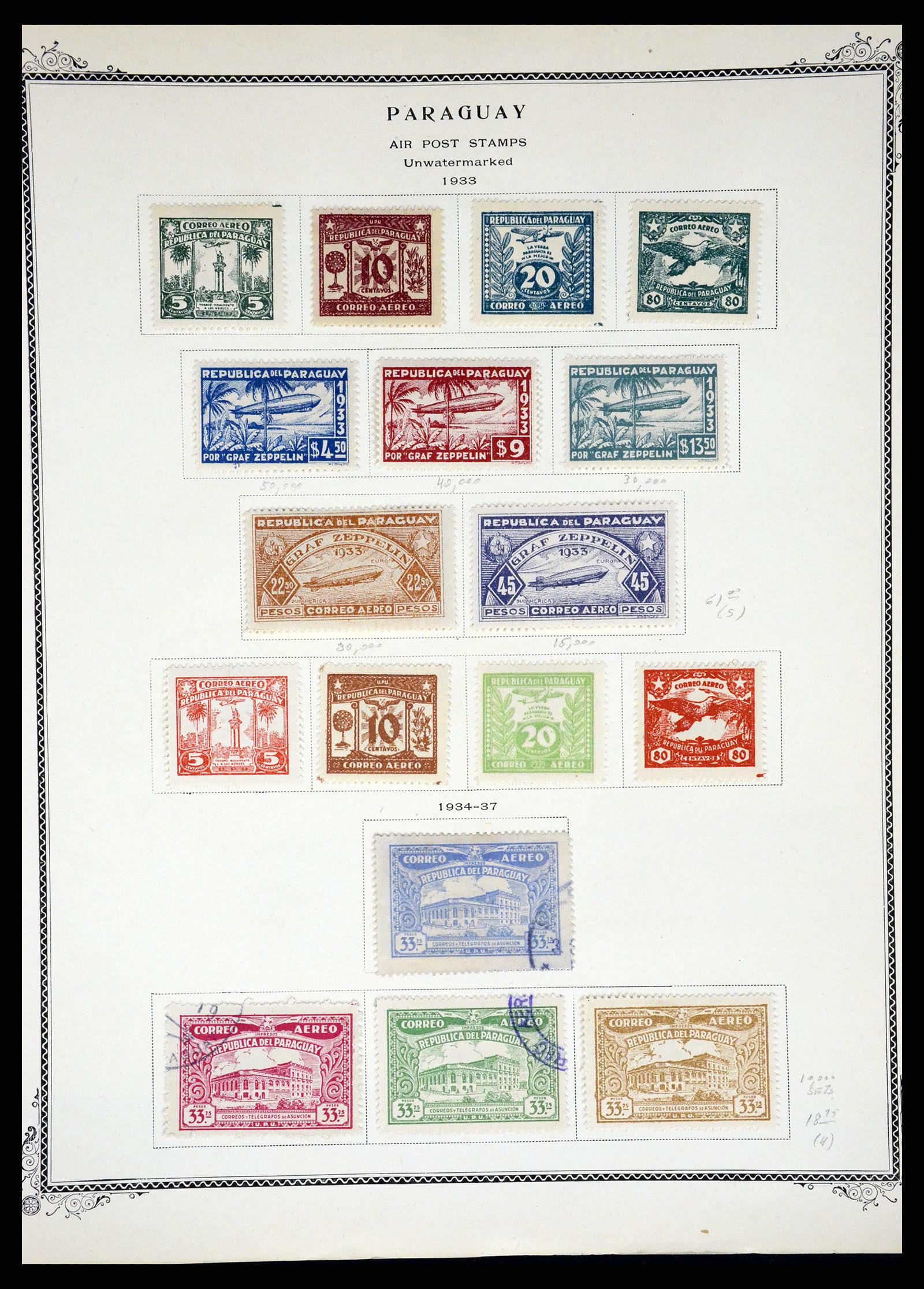 37227 088 - Stamp collection 37227 Paraguay 1870-2000.