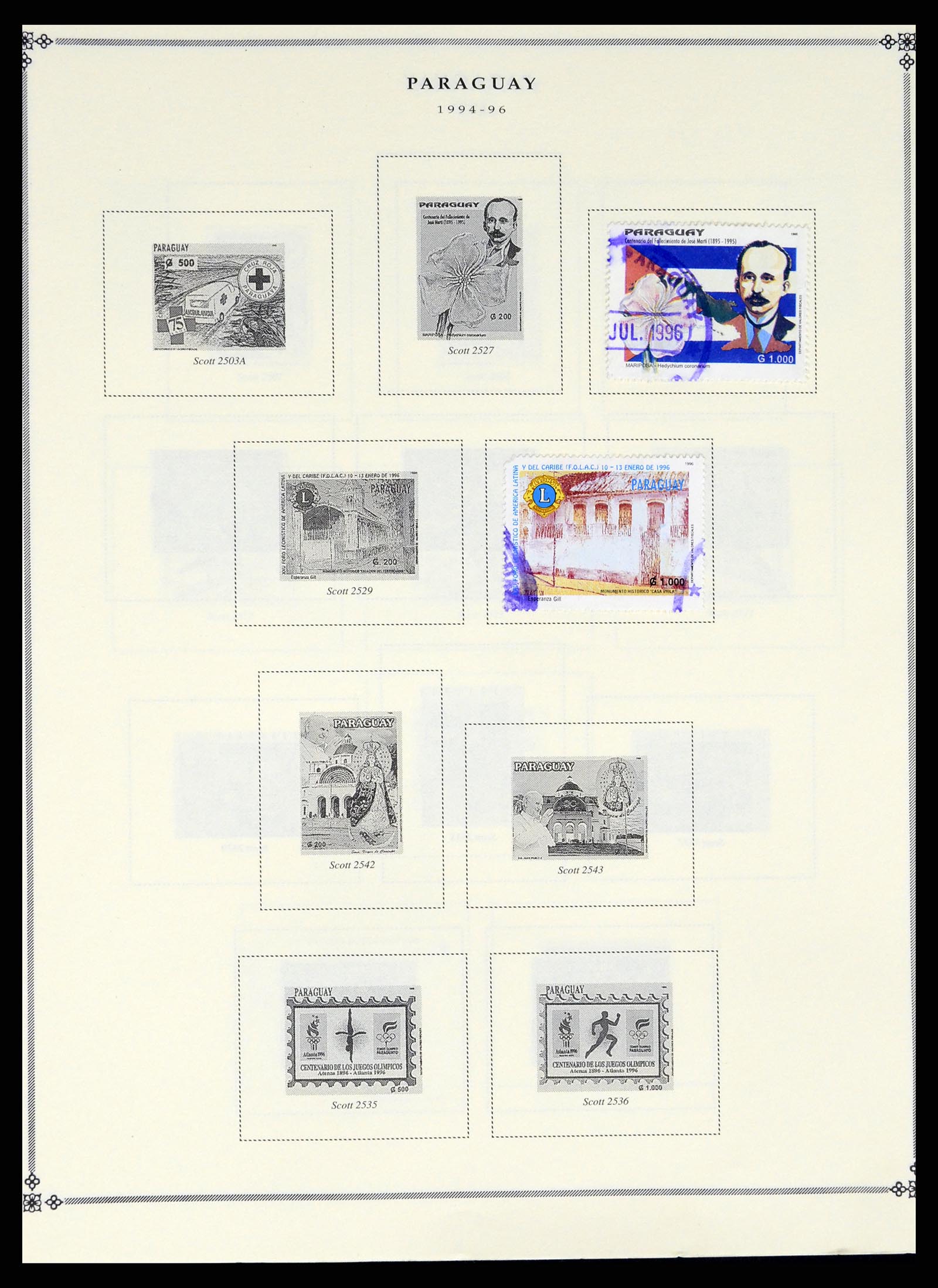 37227 822 - Postzegelverzameling 37227 Paraguay 1870-2000.
