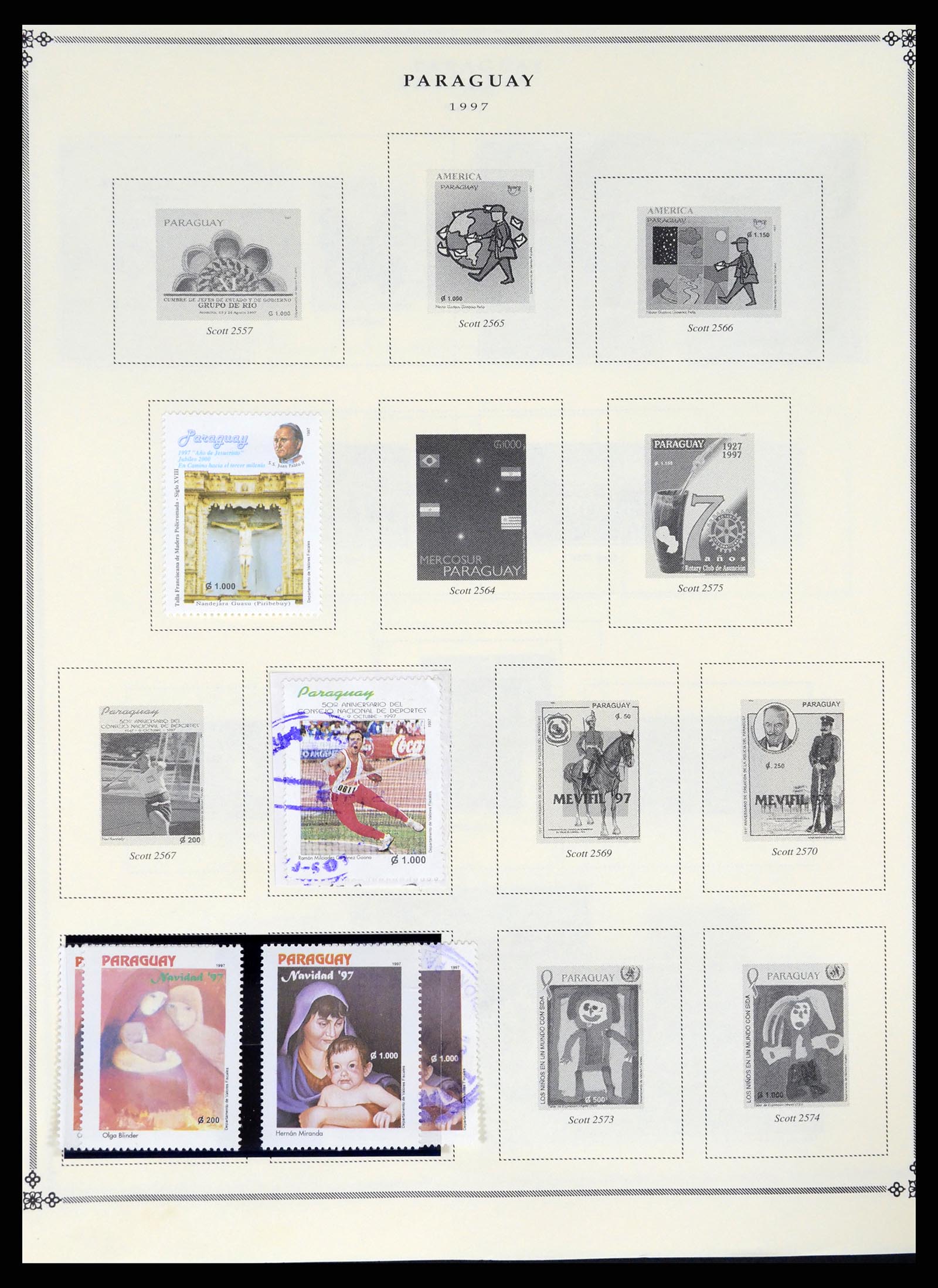 37227 827 - Postzegelverzameling 37227 Paraguay 1870-2000.
