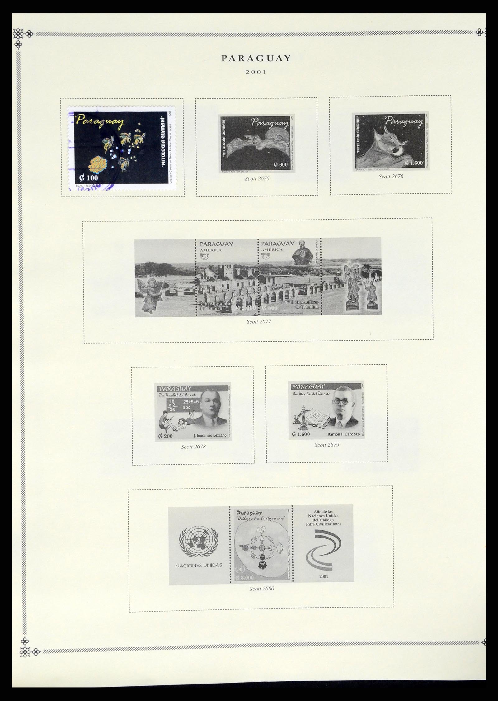 37227 836 - Postzegelverzameling 37227 Paraguay 1870-2000.