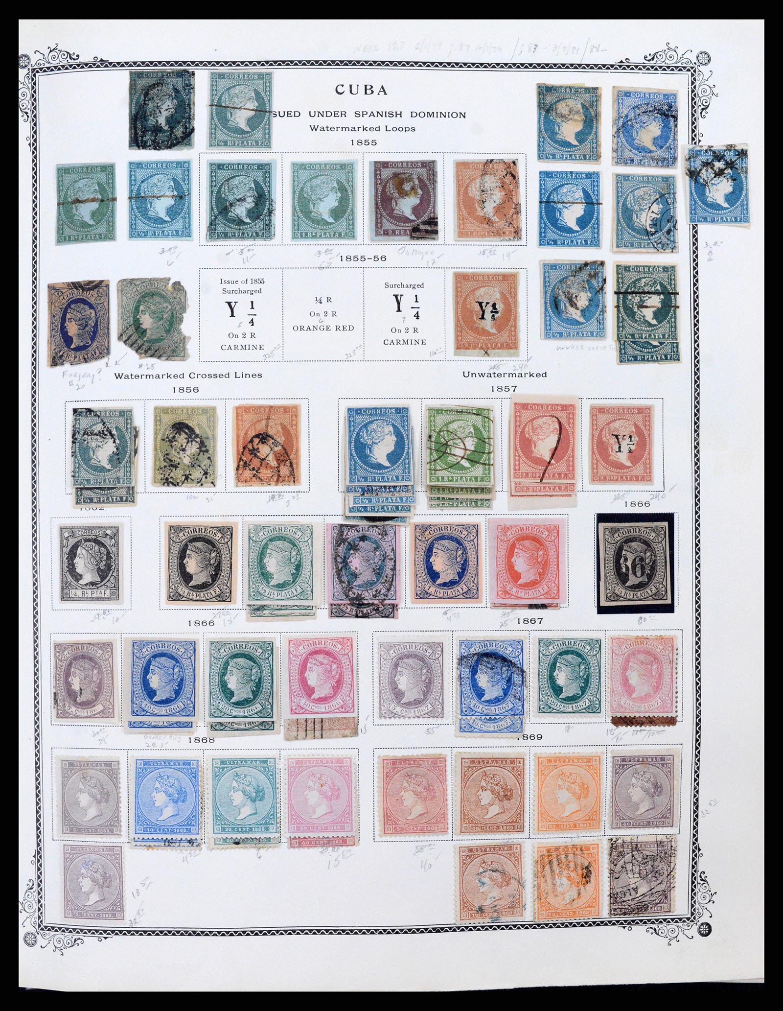 37228 003 - Postzegelverzameling 37228 Cuba 1855-2009.