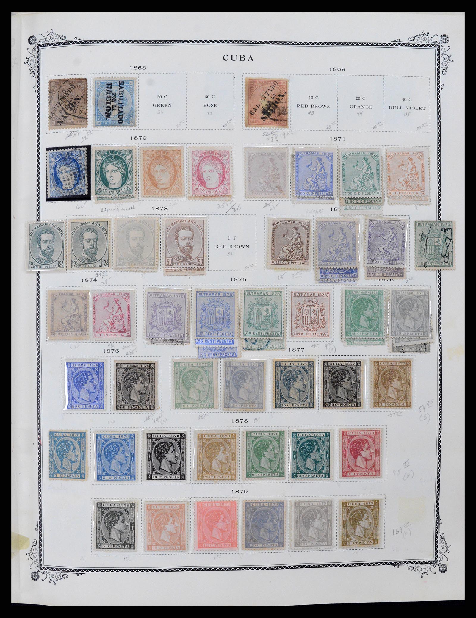 37228 004 - Postzegelverzameling 37228 Cuba 1855-2009.