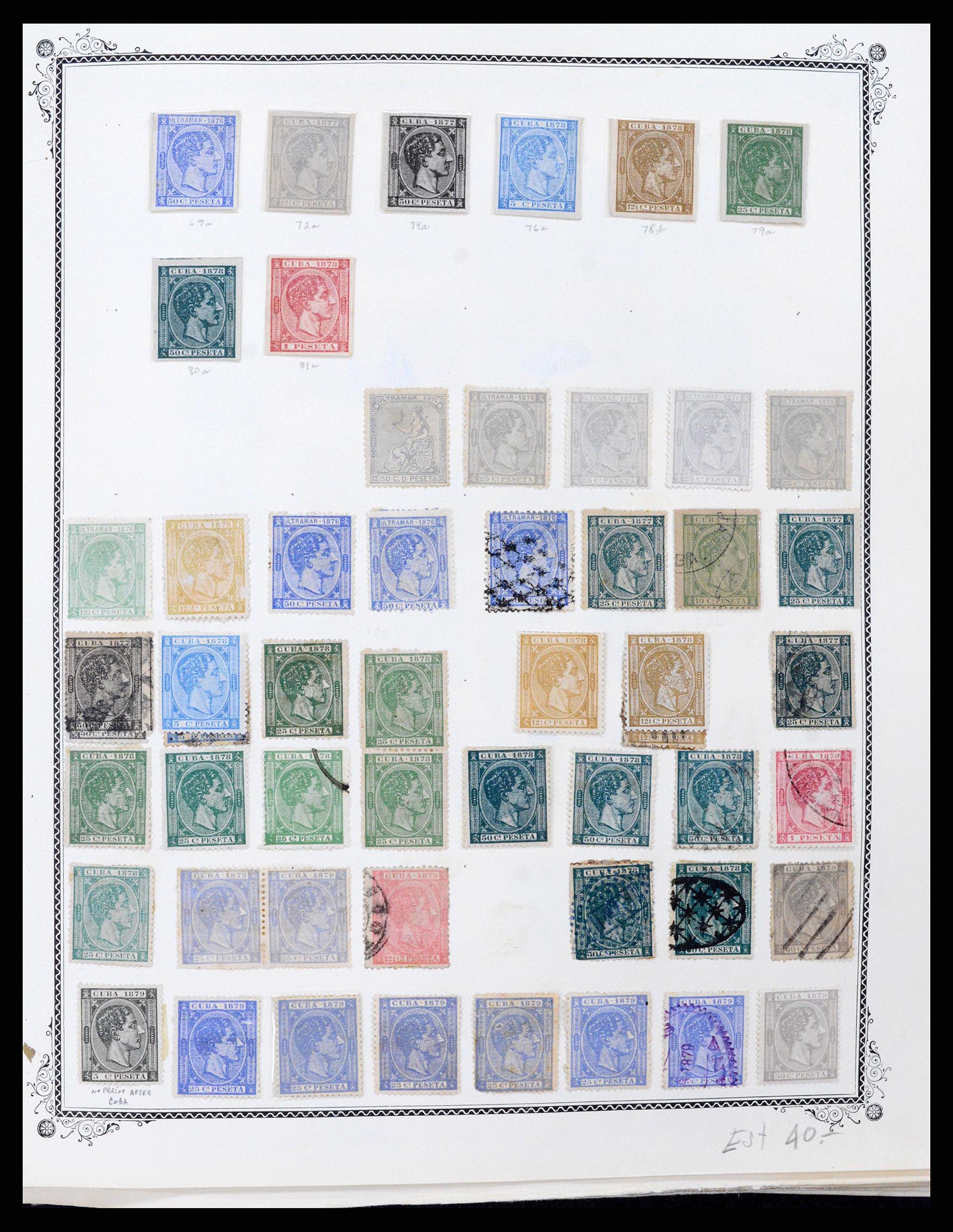 37228 005 - Postzegelverzameling 37228 Cuba 1855-2009.