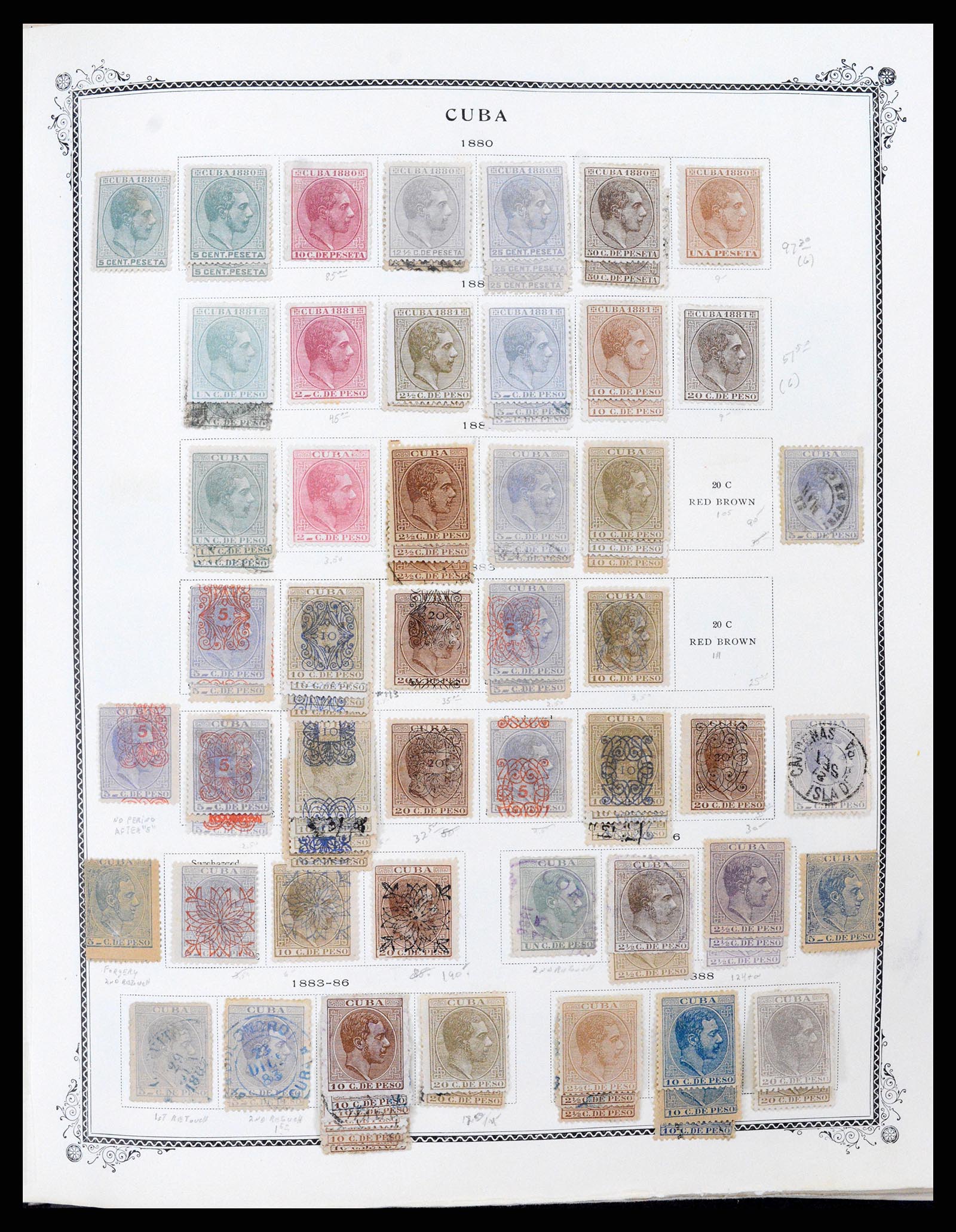 37228 007 - Postzegelverzameling 37228 Cuba 1855-2009.
