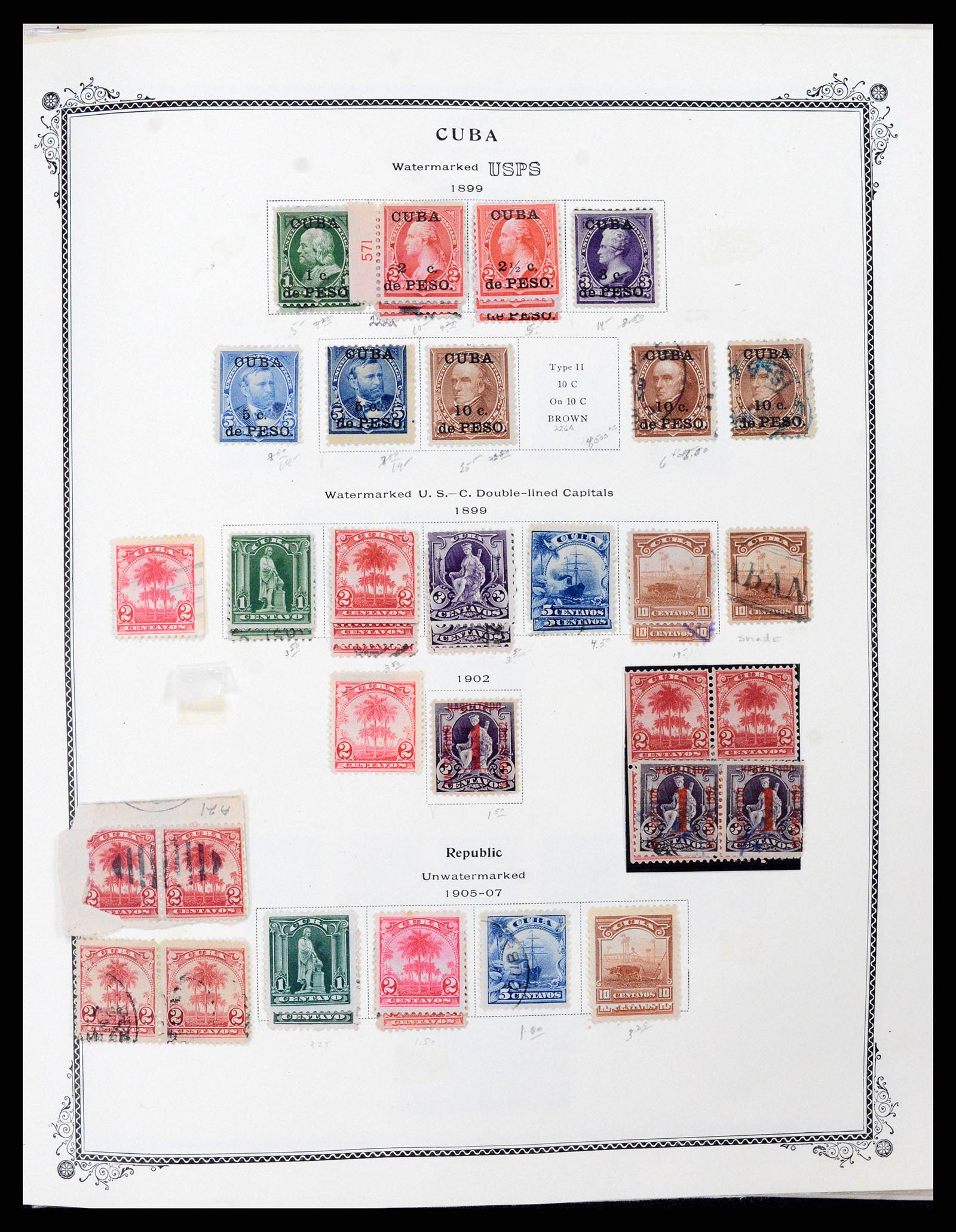 37228 010 - Postzegelverzameling 37228 Cuba 1855-2009.