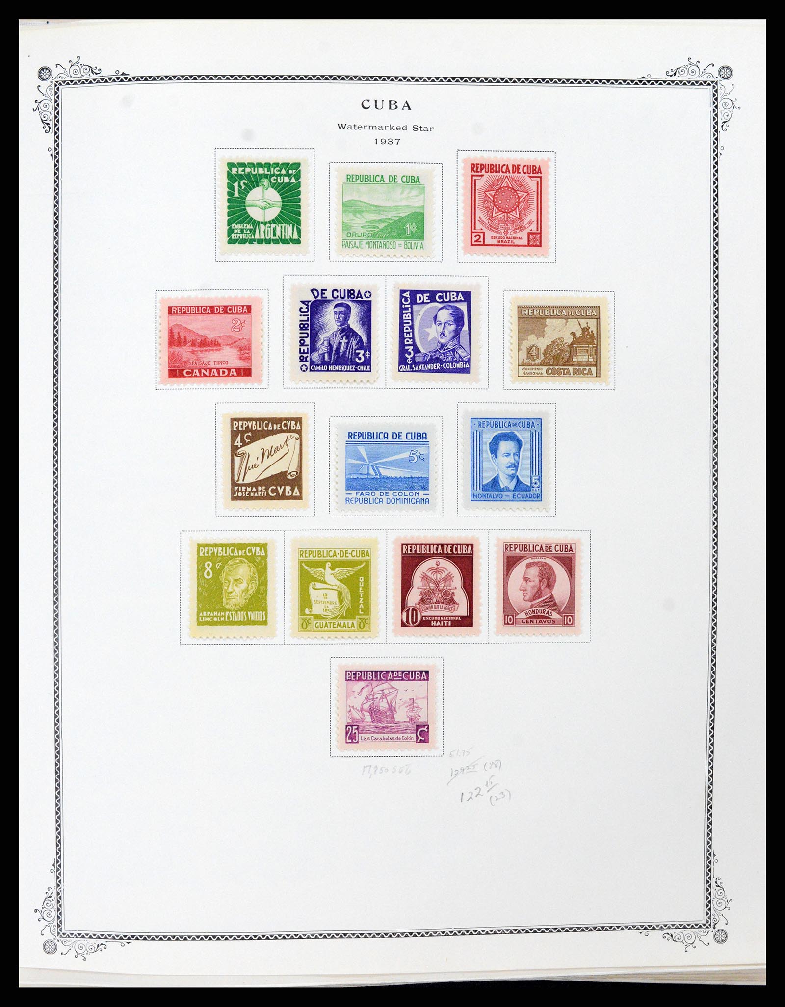 37228 021 - Postzegelverzameling 37228 Cuba 1855-2009.