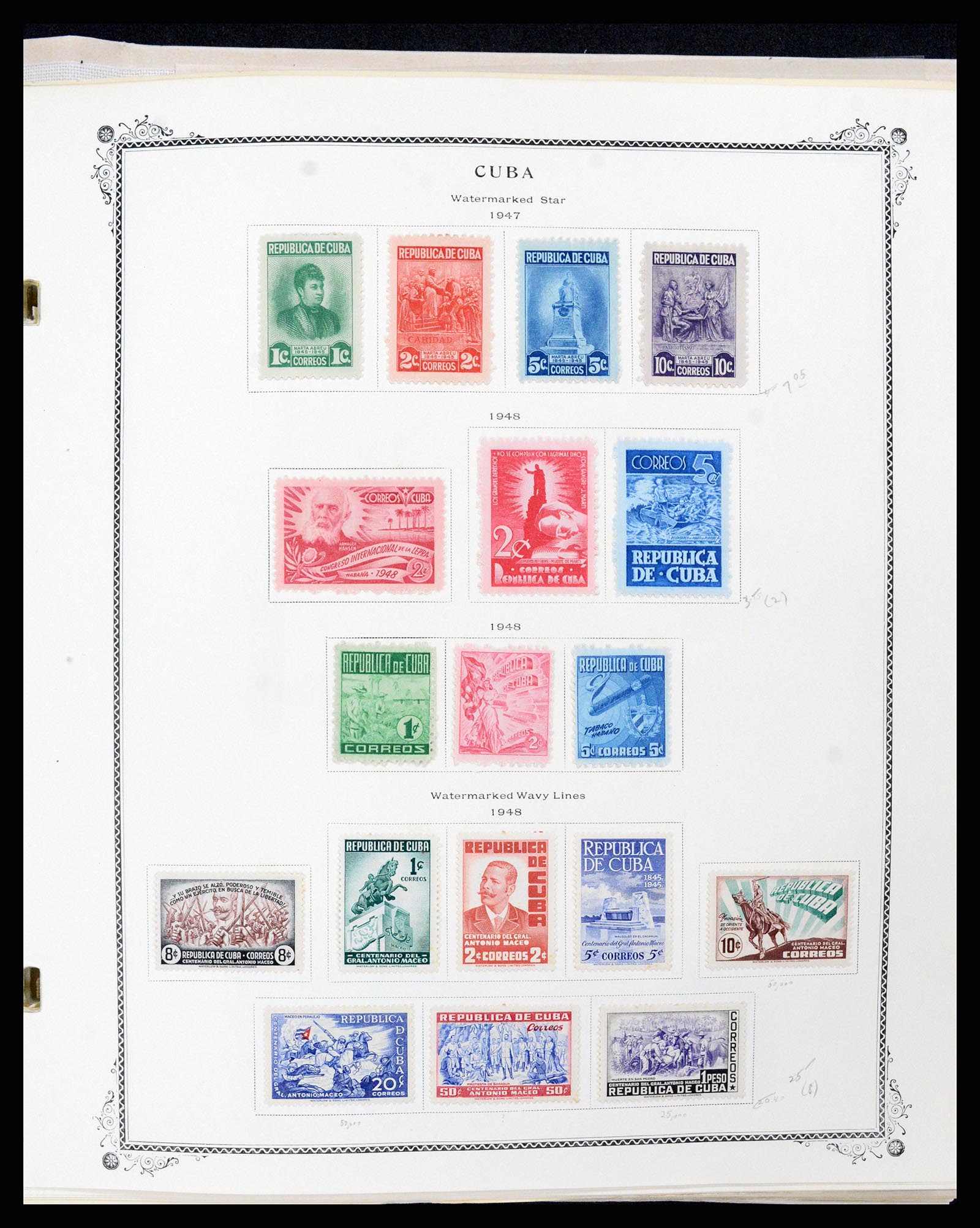 37228 040 - Postzegelverzameling 37228 Cuba 1855-2009.