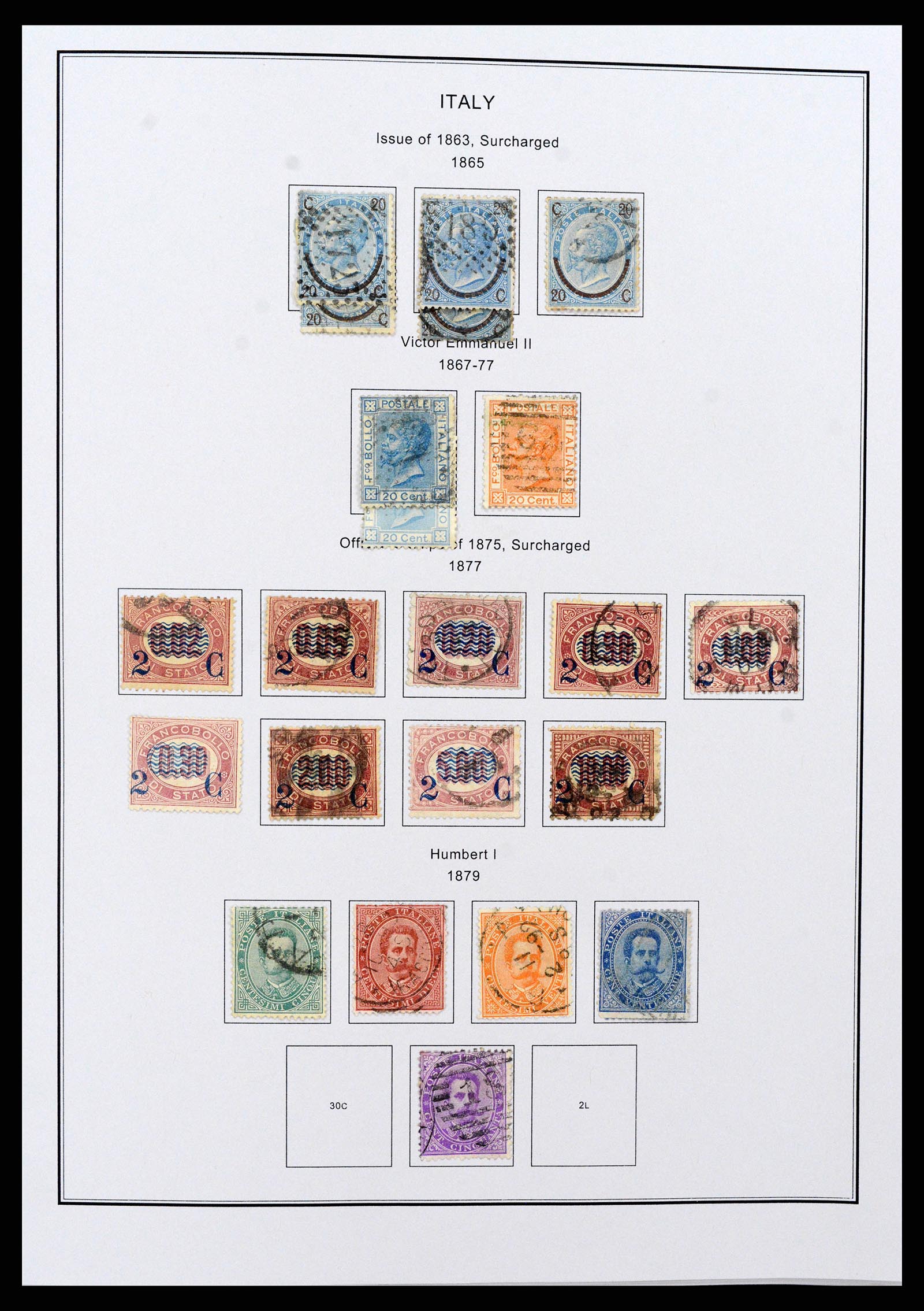 37230 002 - Postzegelverzameling 37230 Italië en gebieden 1862-1990.