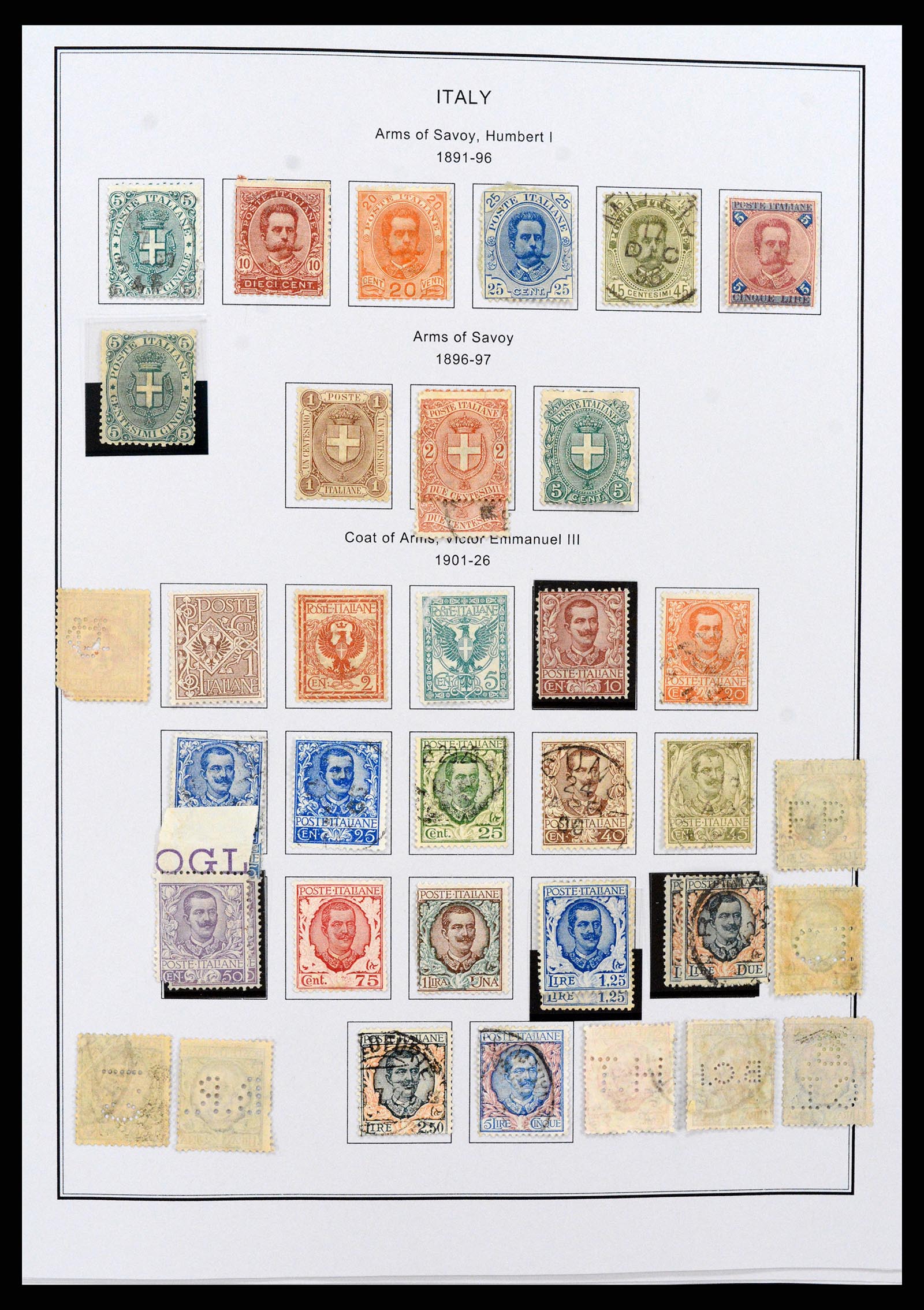 37230 004 - Postzegelverzameling 37230 Italië en gebieden 1862-1990.