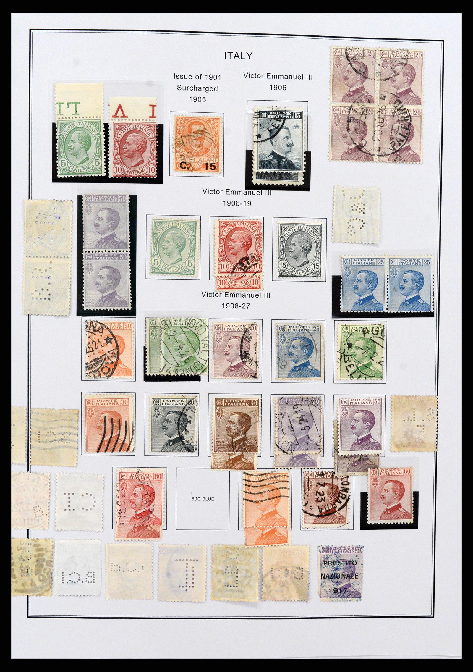 37230 005 - Postzegelverzameling 37230 Italië en gebieden 1862-1990.