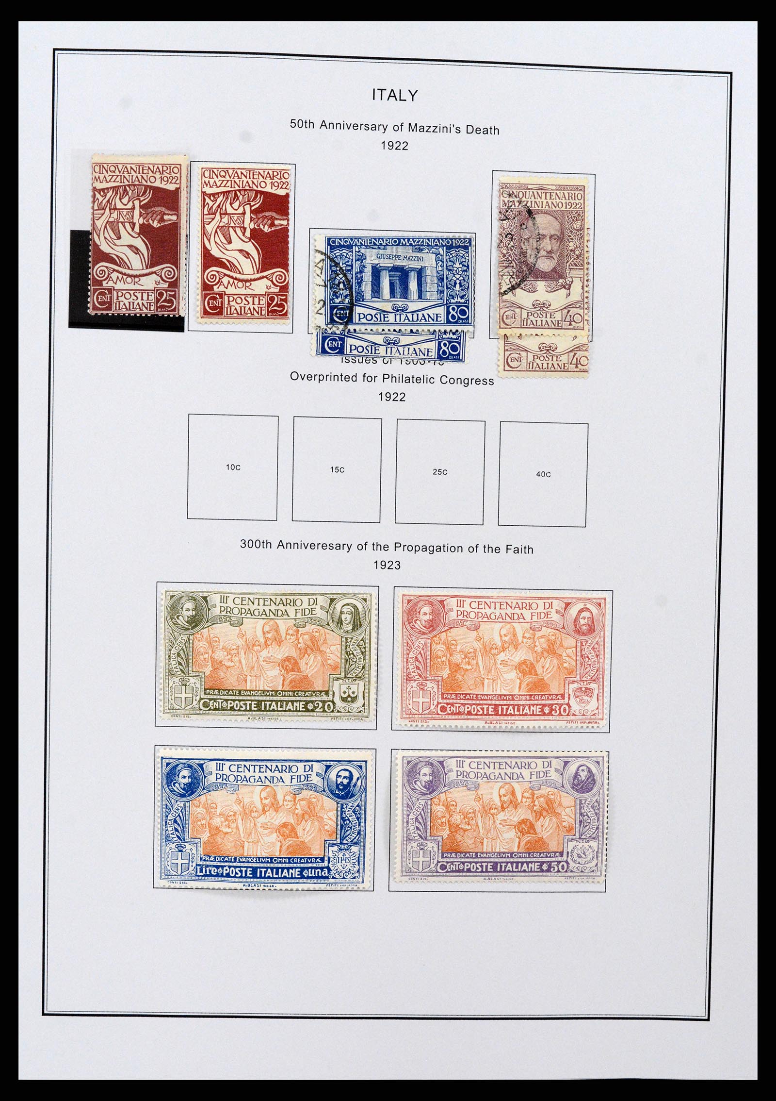37230 008 - Postzegelverzameling 37230 Italië en gebieden 1862-1990.